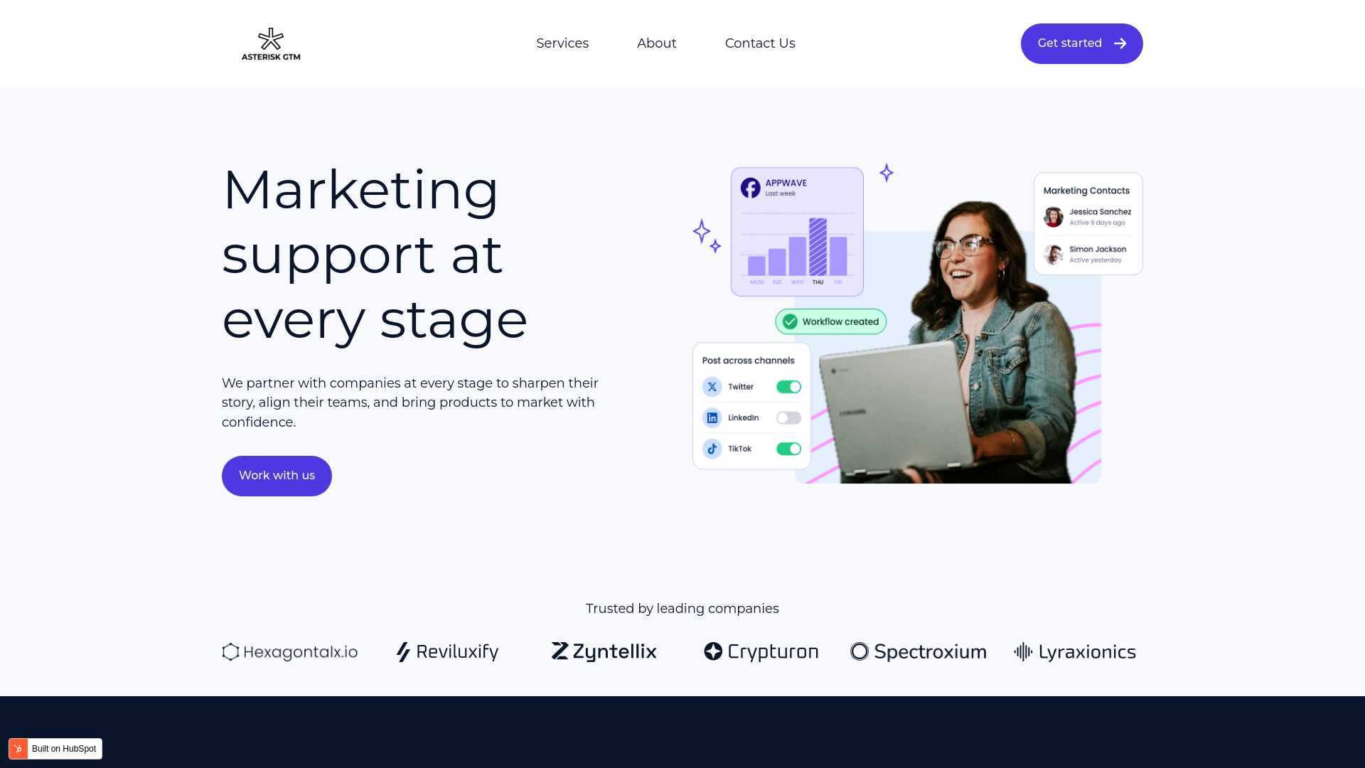 website screenshot of https://asteriskgtm.com/