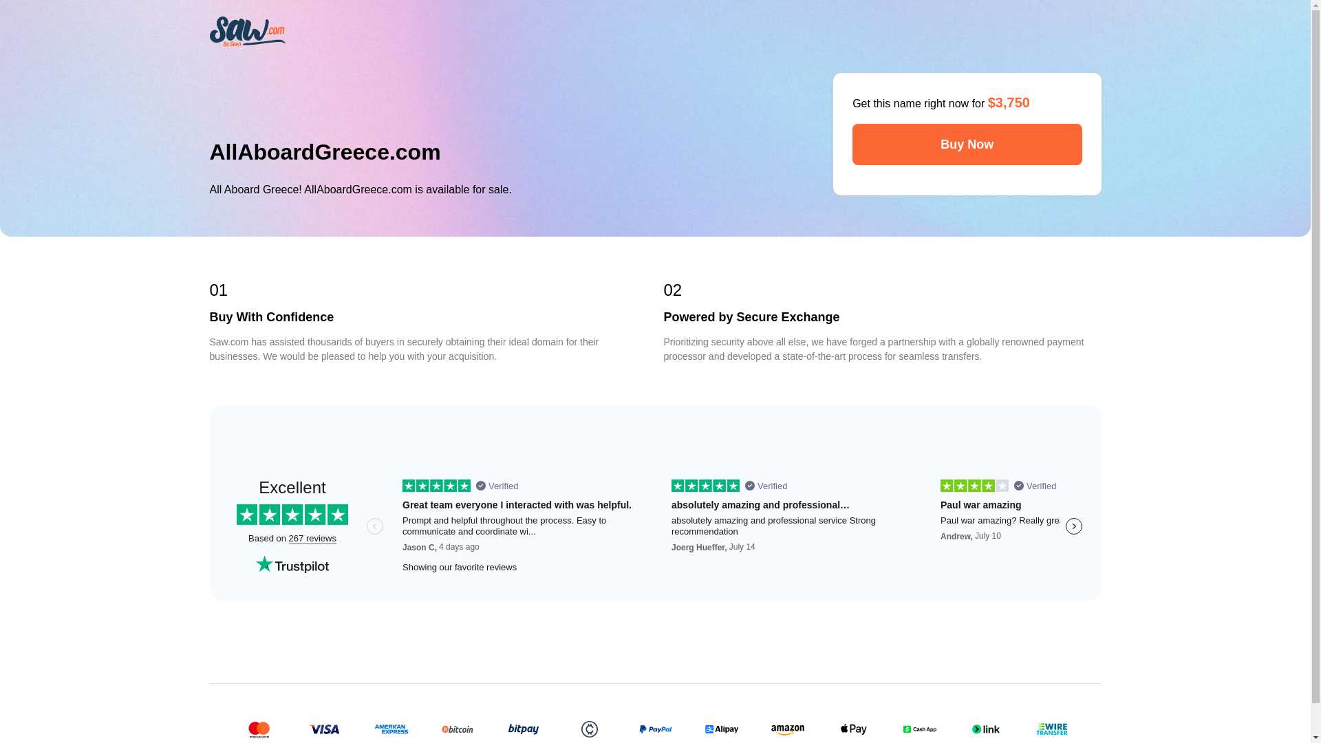 website screenshot of https://allaboardgreece.com/