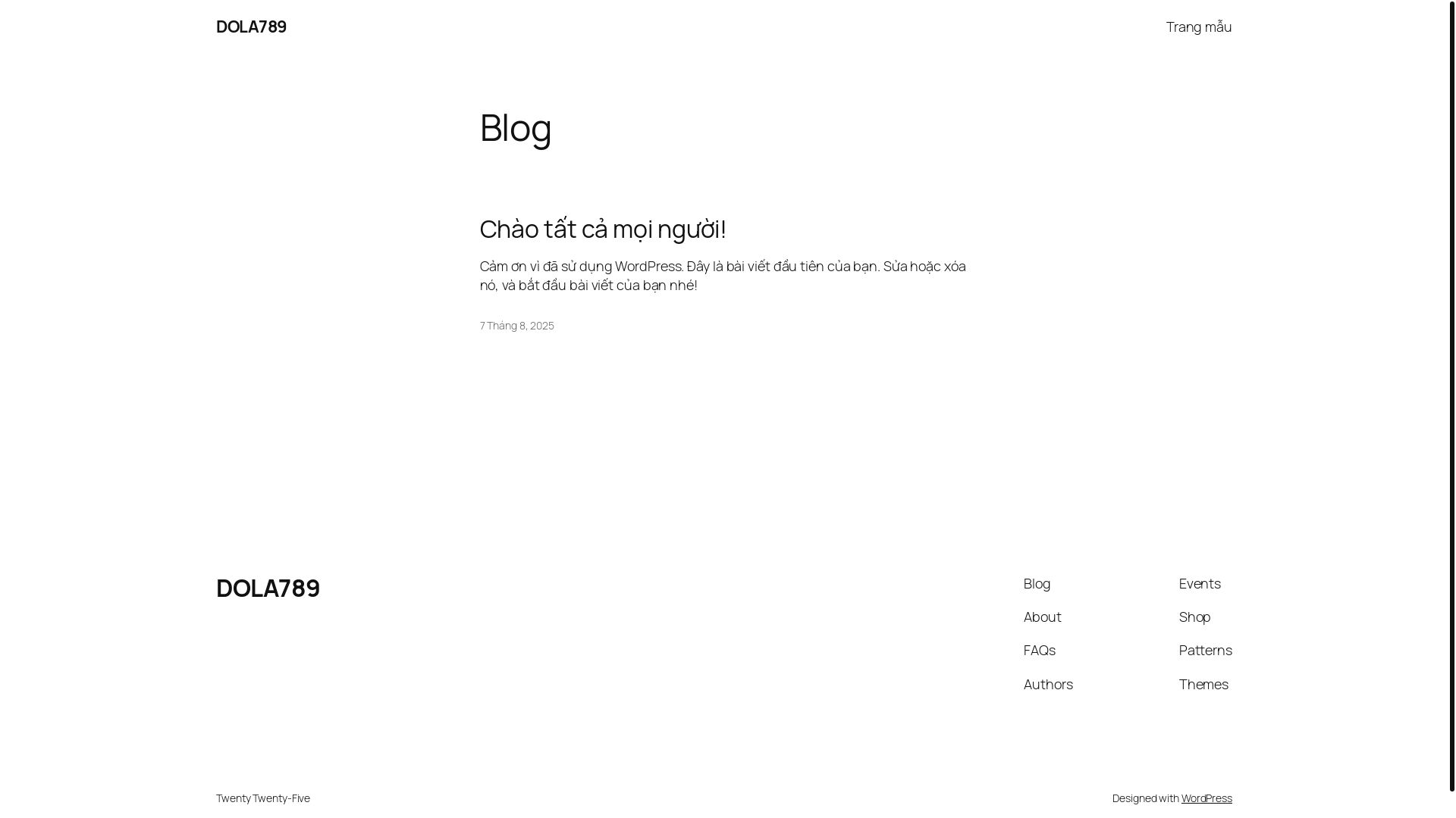 website screenshot of https://dola789vn.today/