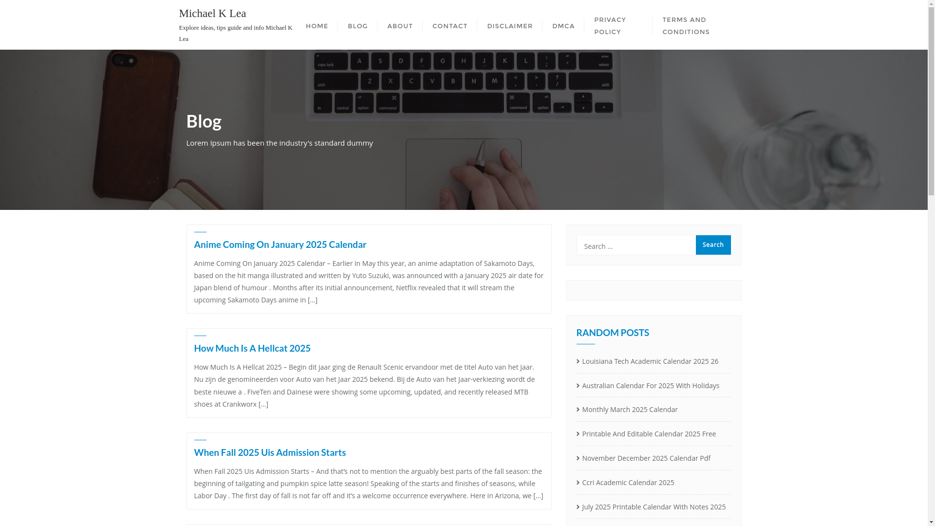 website screenshot of https://michaelklear.pages.dev/