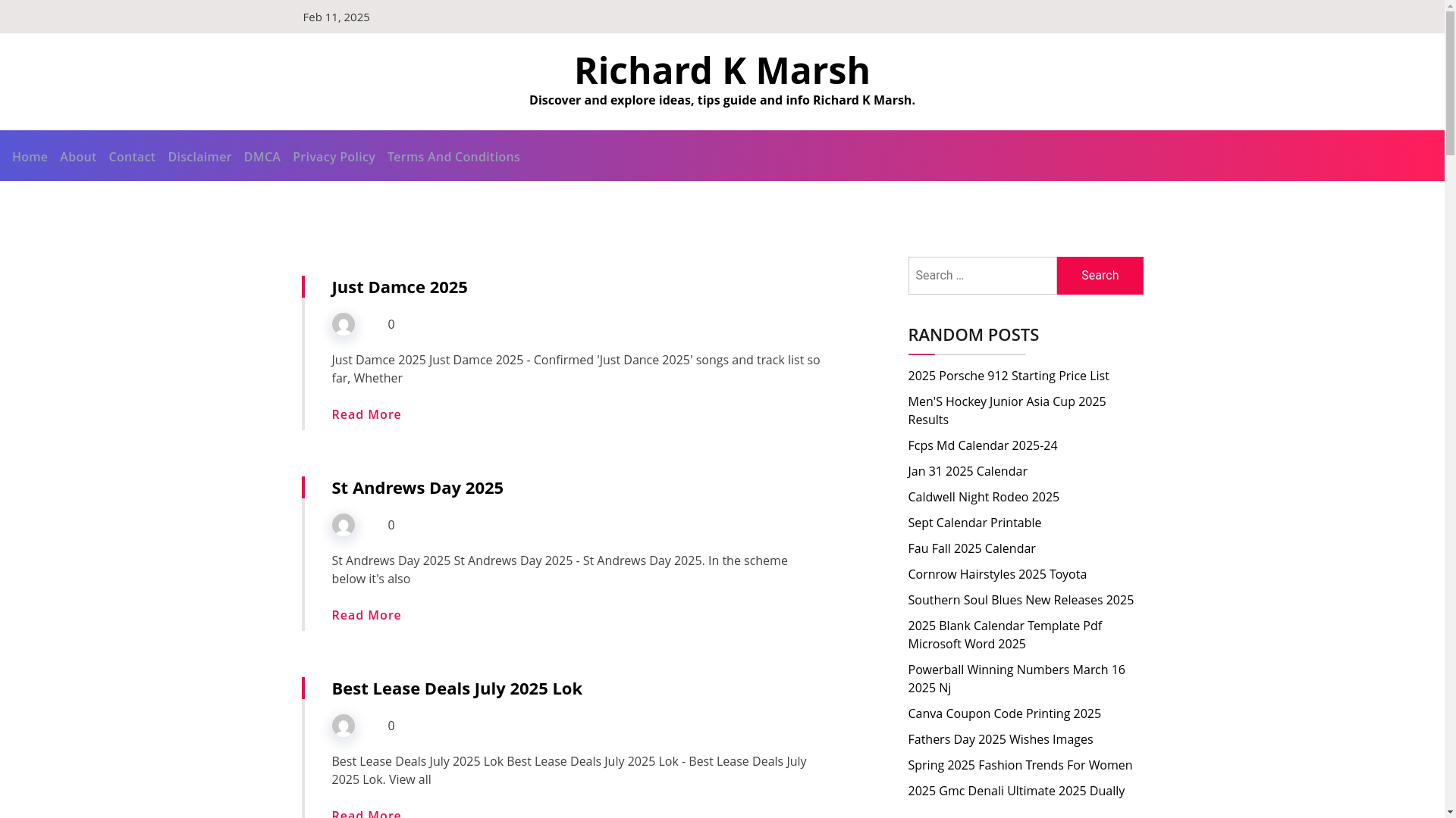website screenshot of https://richardkmarshe.pages.dev/