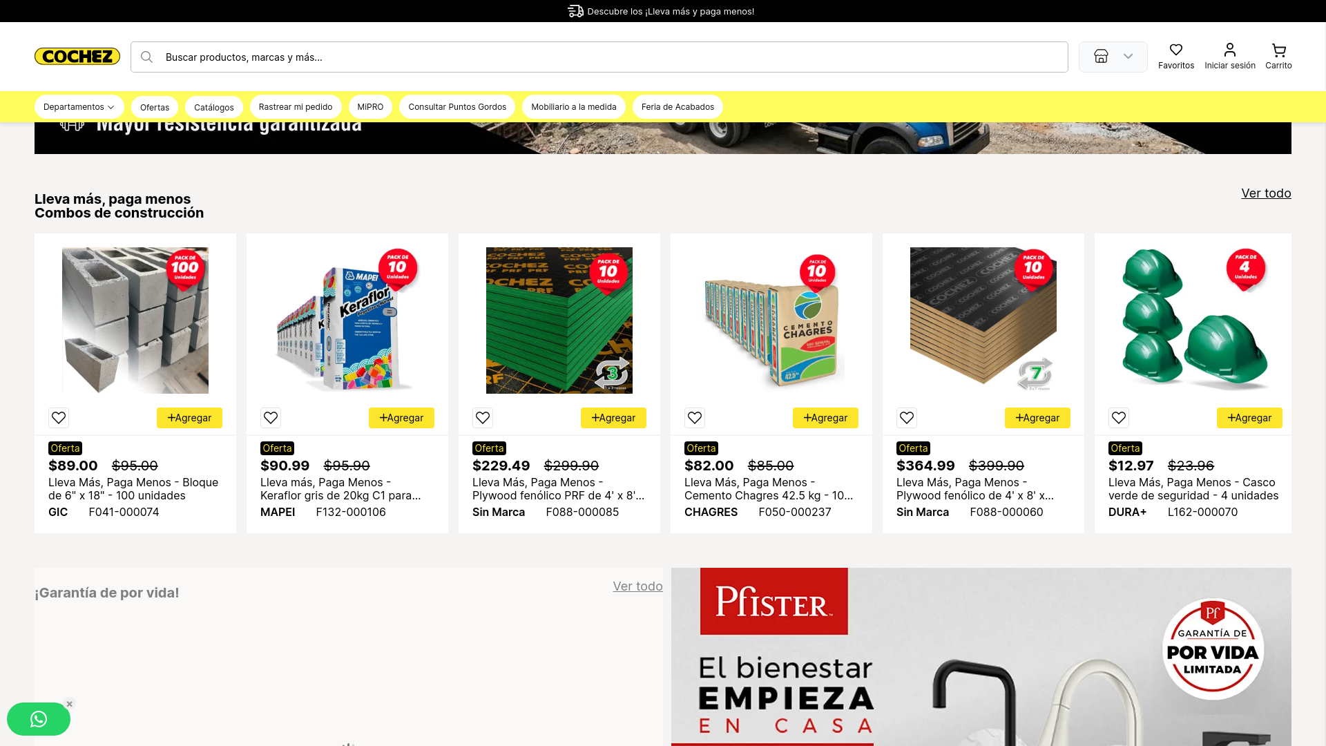 website screenshot of https://www.cochezycia.com/