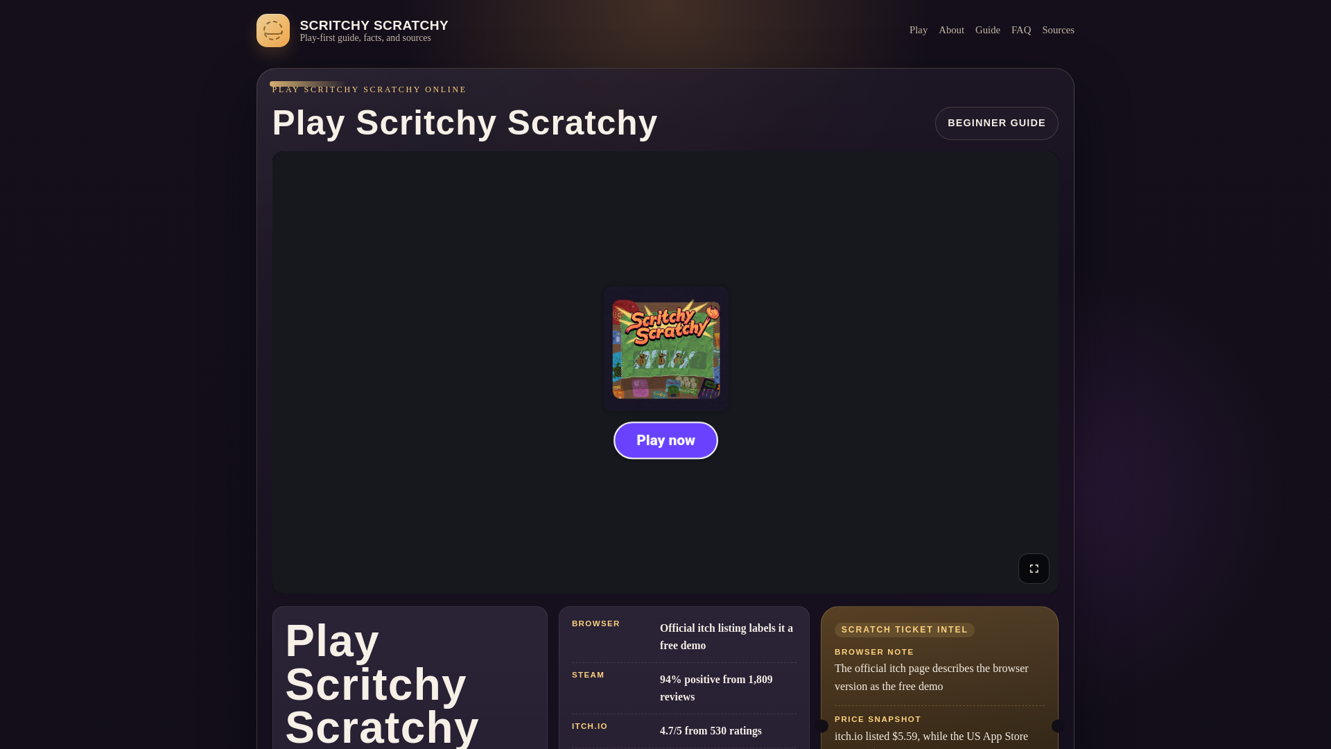 website screenshot of https://scritchyscratchy-4p4.pages.dev/