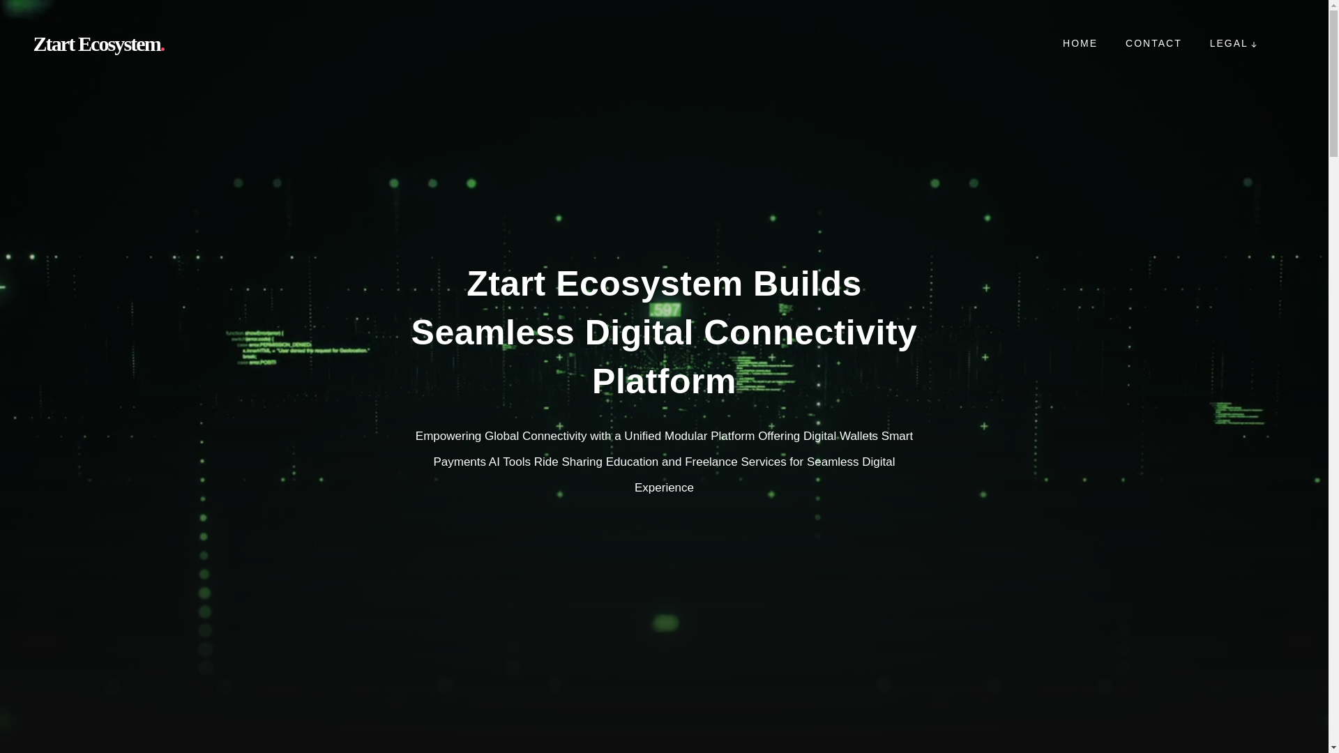 website screenshot of https://ztartecosystem.com/