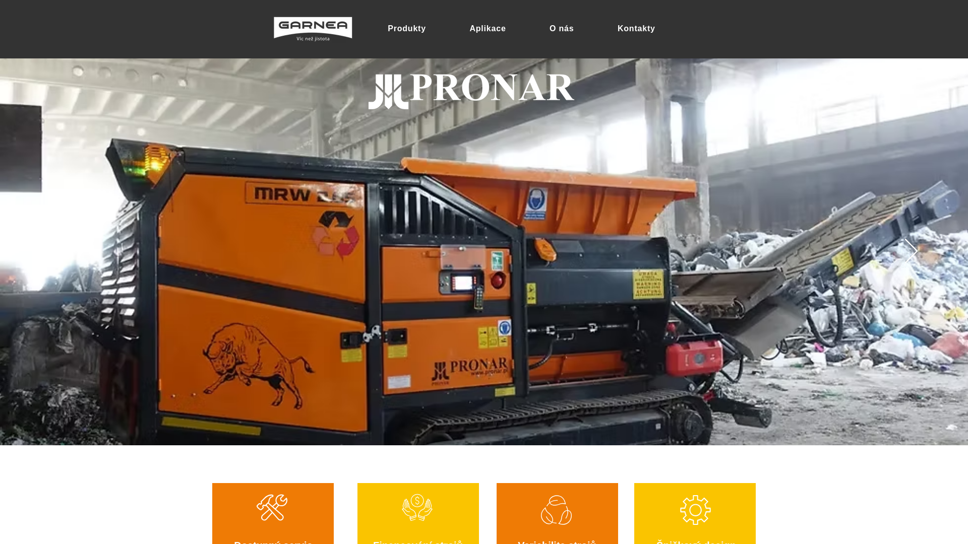 website screenshot of https://tesab.cz/