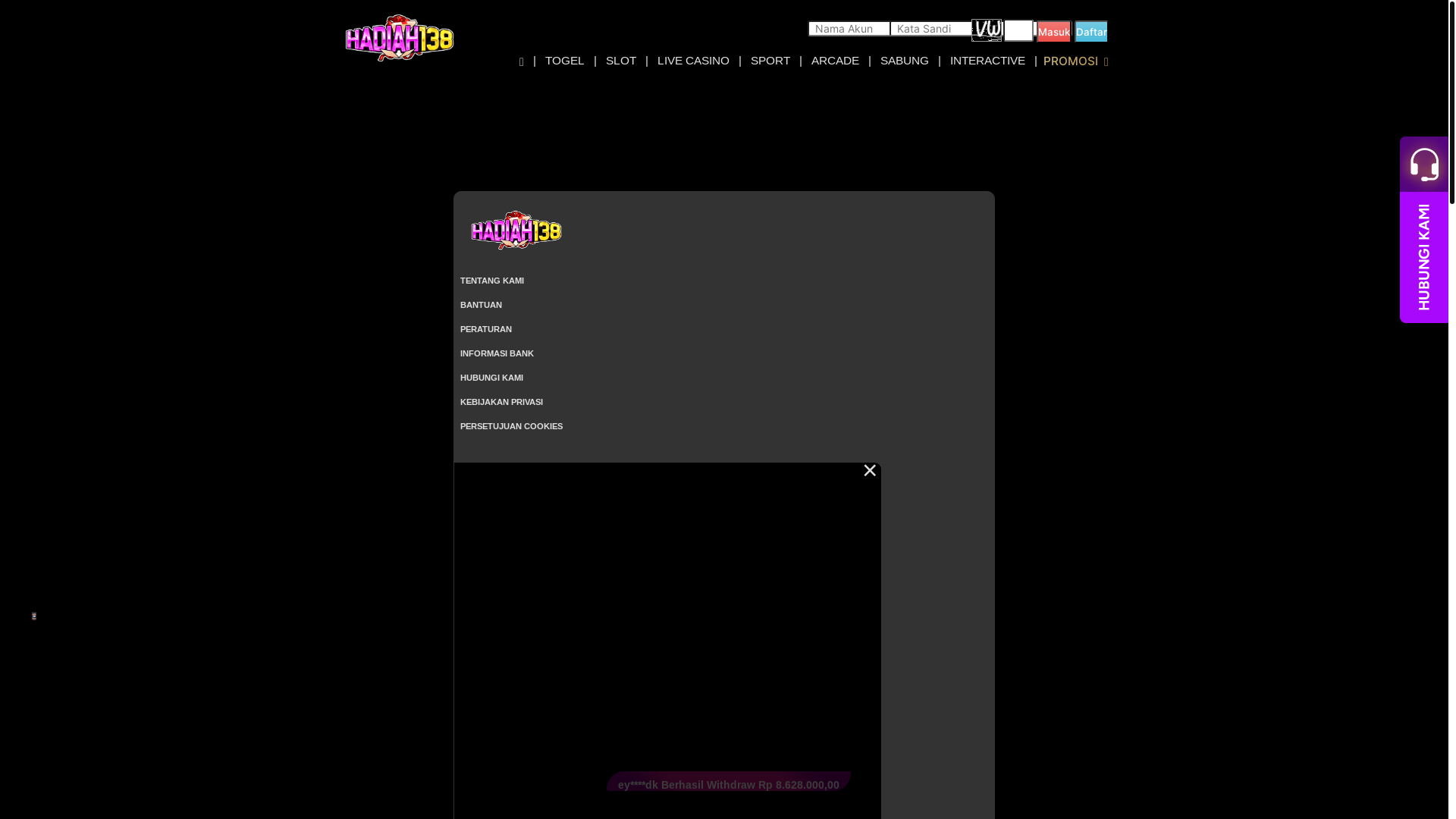 website screenshot of https://hadiahjago.com/