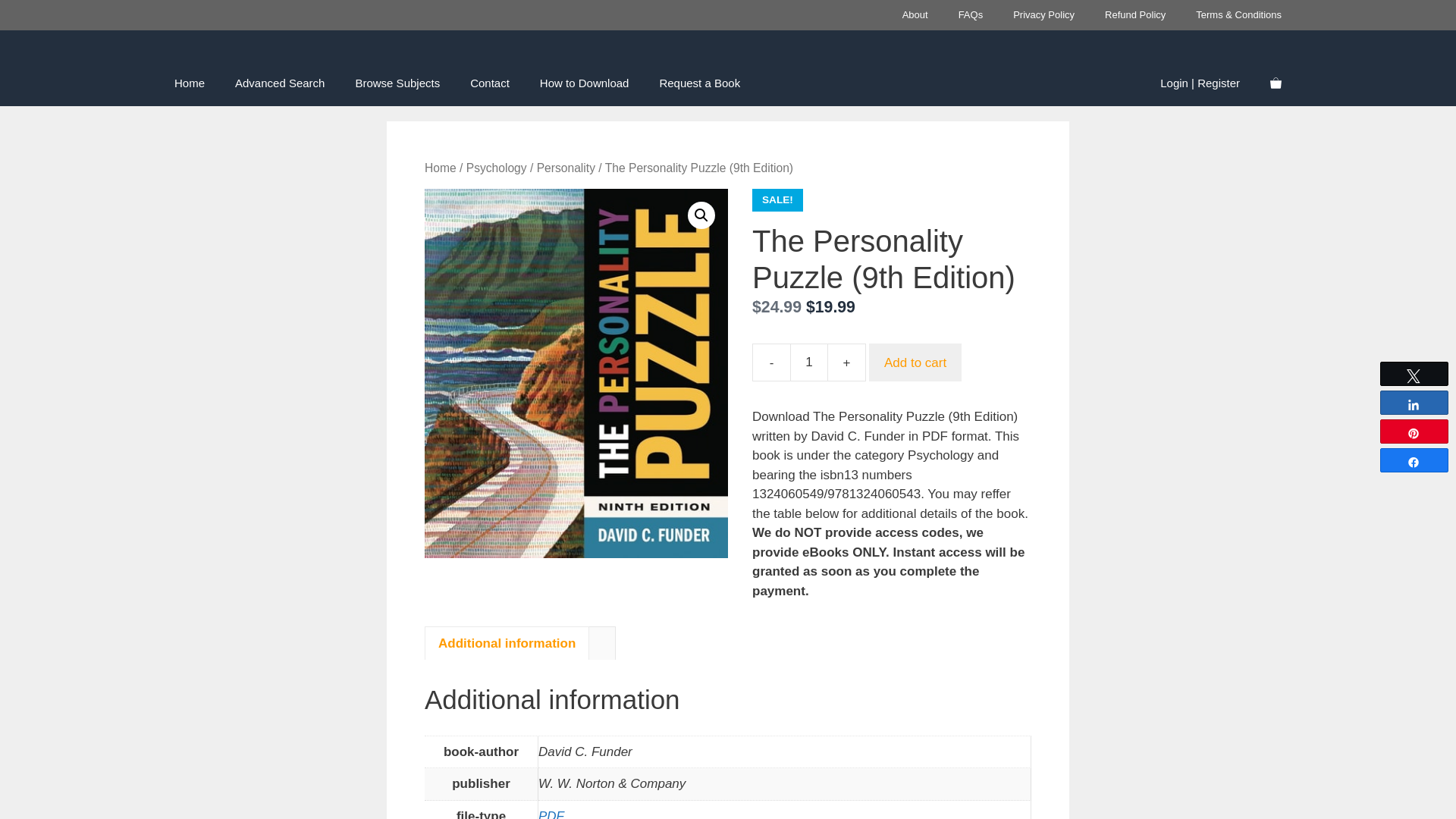 website screenshot of https://www.yakibooki.com/download/the-personality-puzzle-9th-edition/