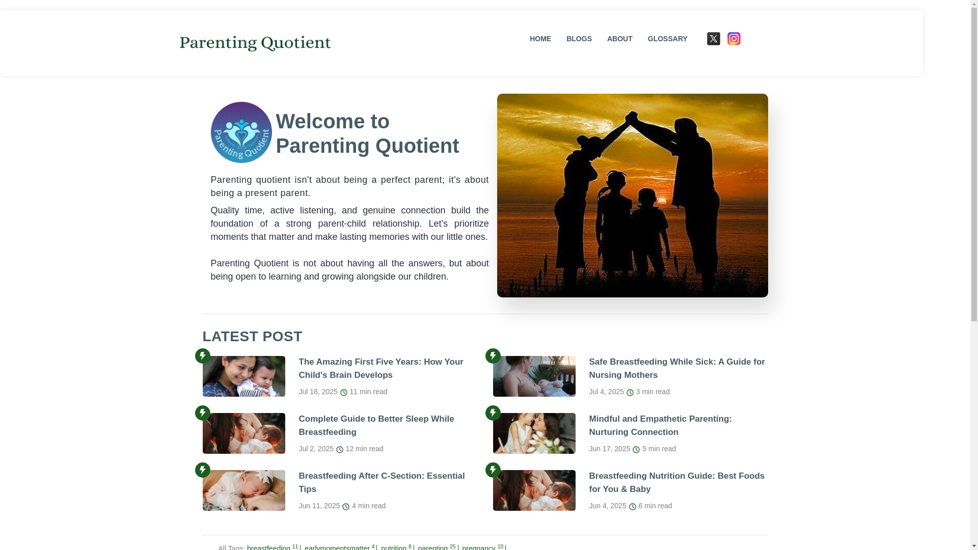 website screenshot of https://parentingq.pages.dev/