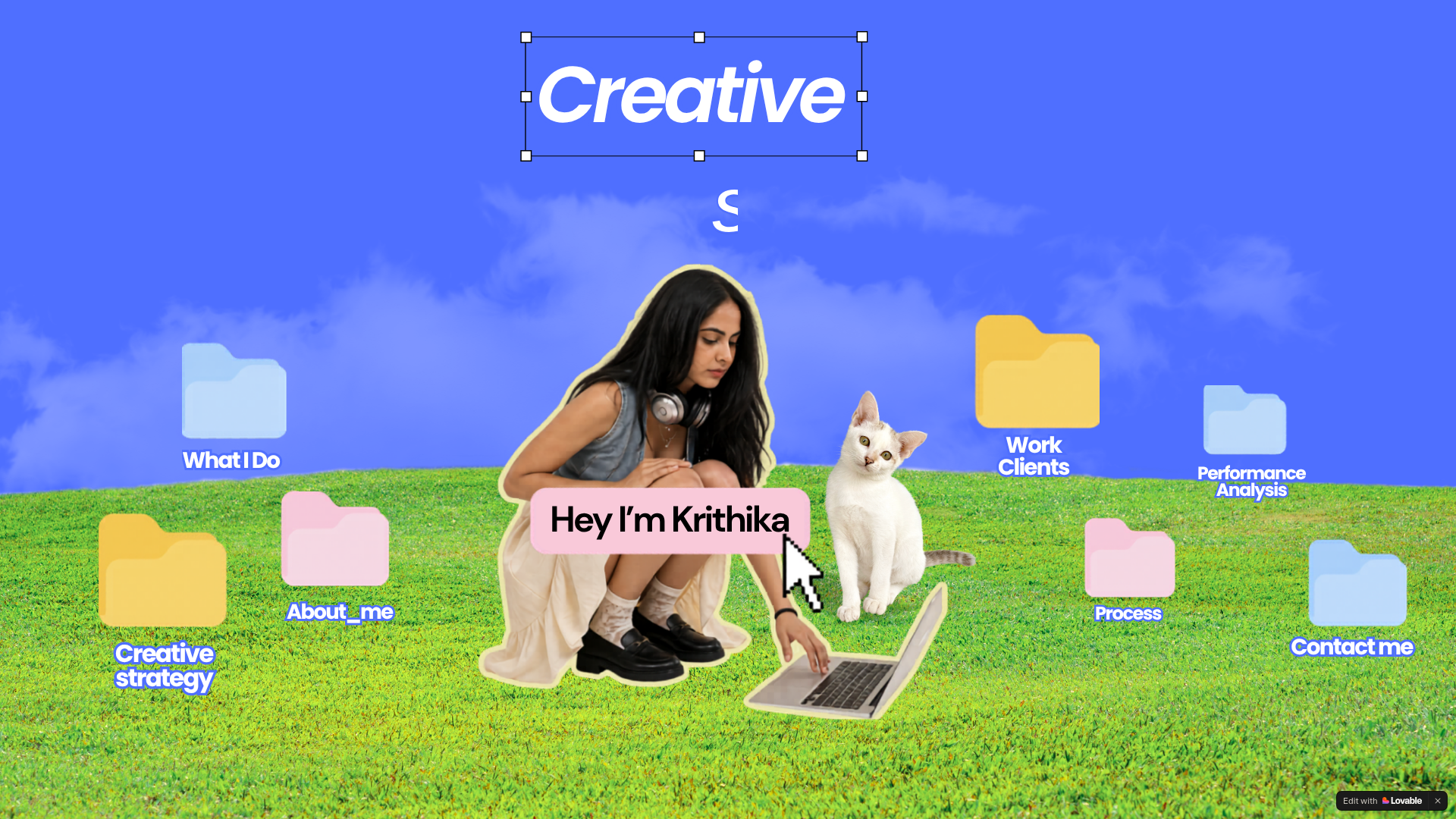 website screenshot of https://krithikastudio.in/