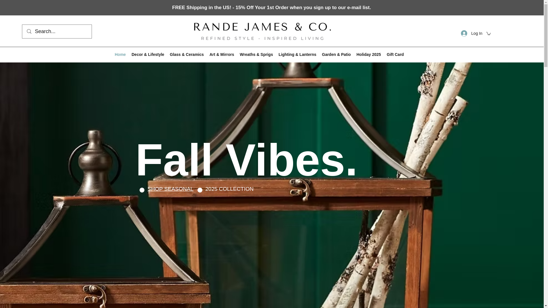 website screenshot of https://randejames.com/