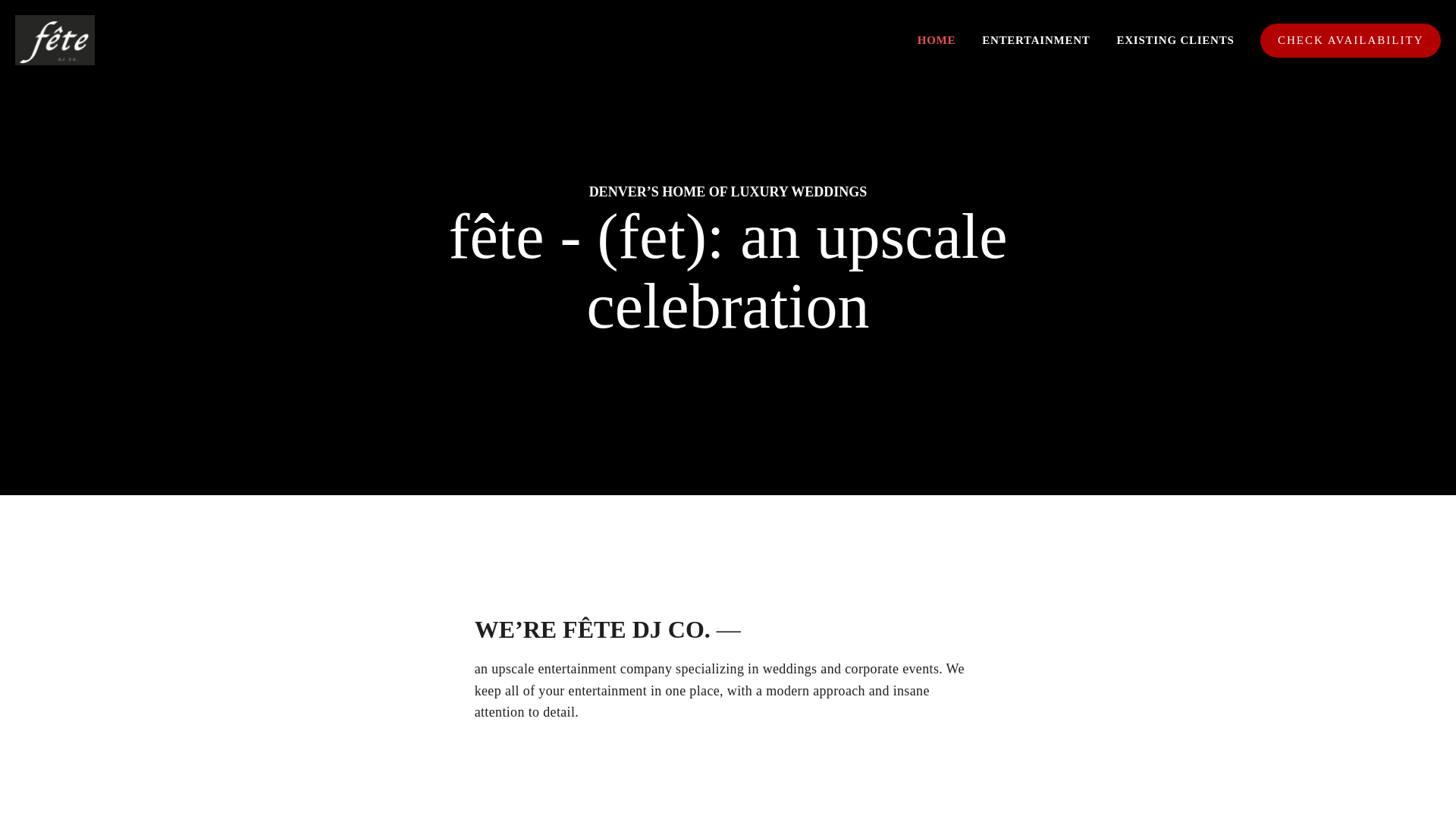 website screenshot of https://fetedj.com