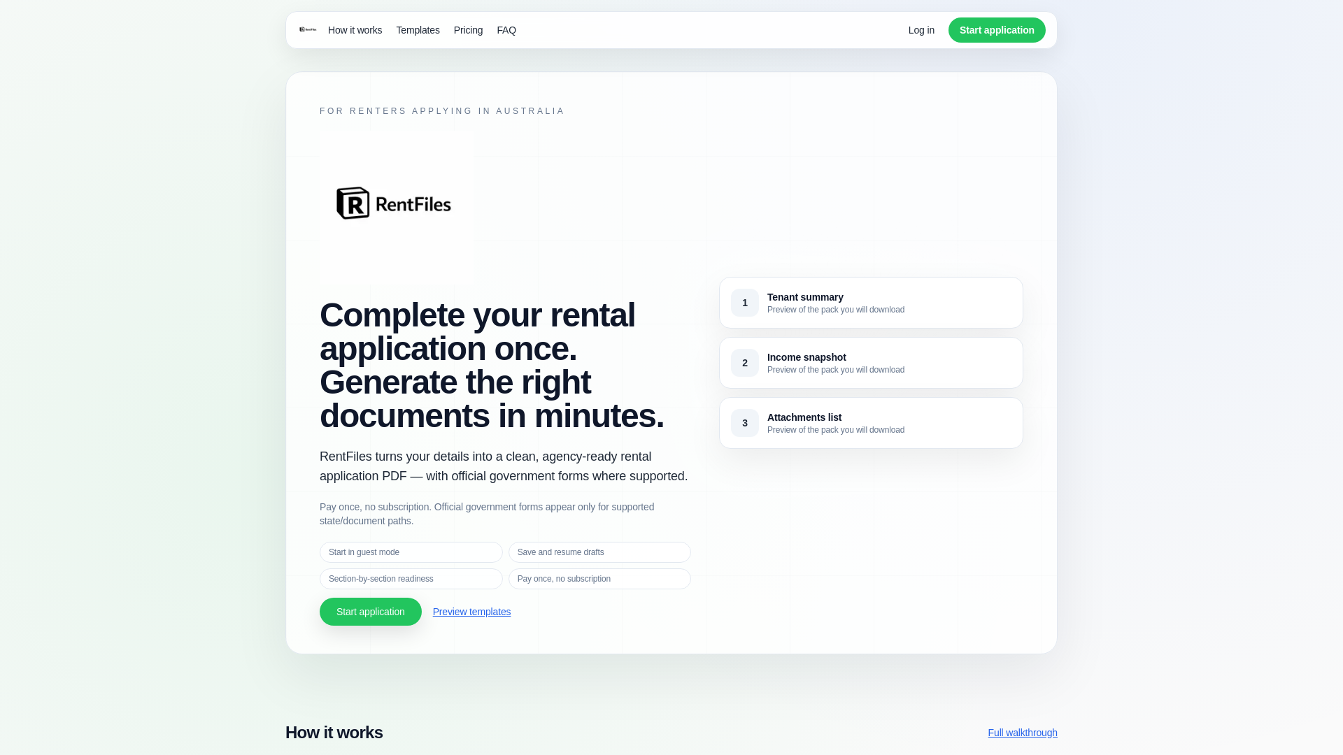 website screenshot of https://rentfiles.online/