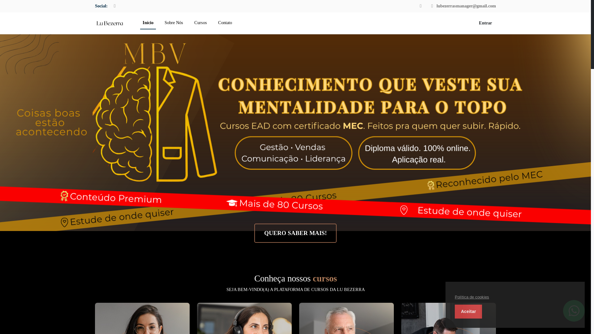 website screenshot of https://mentebemvestida.com.br/