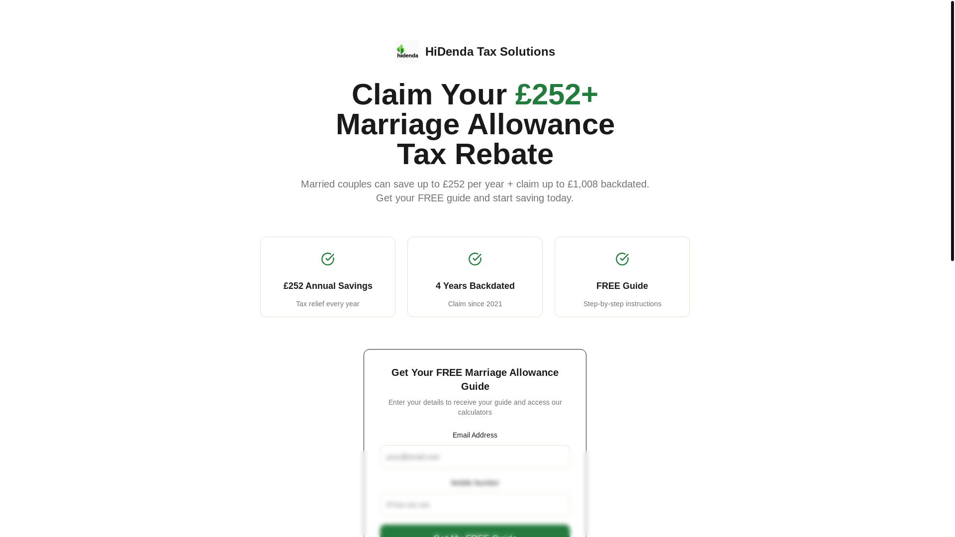 website screenshot of https://hidenda.media/