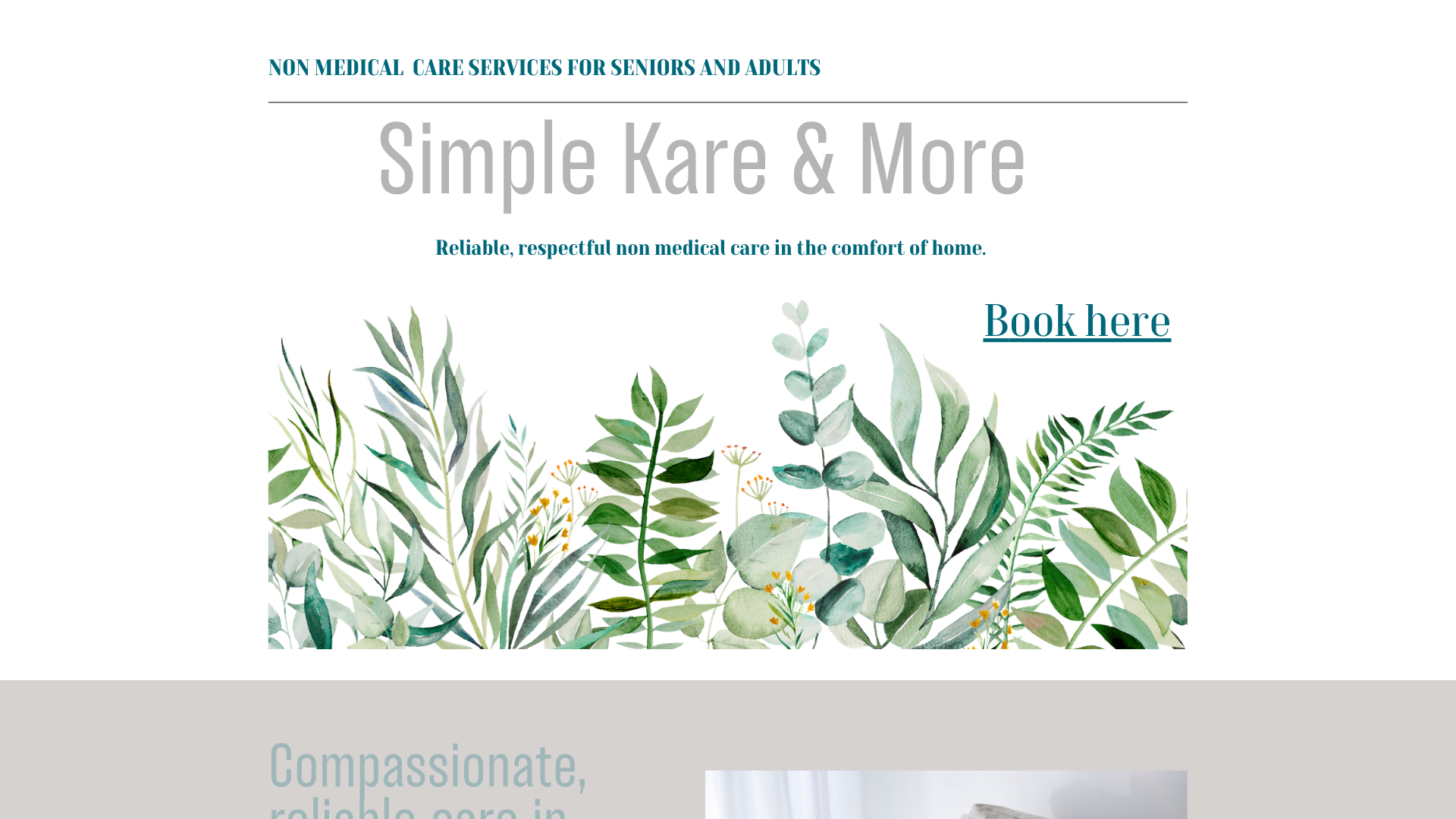 website screenshot of https://simplekareandmore.com/