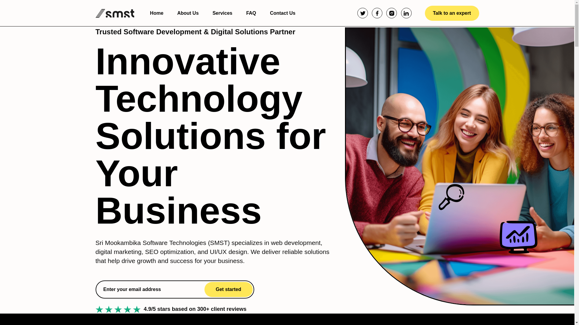 website screenshot of https://smg-landing.pages.dev/