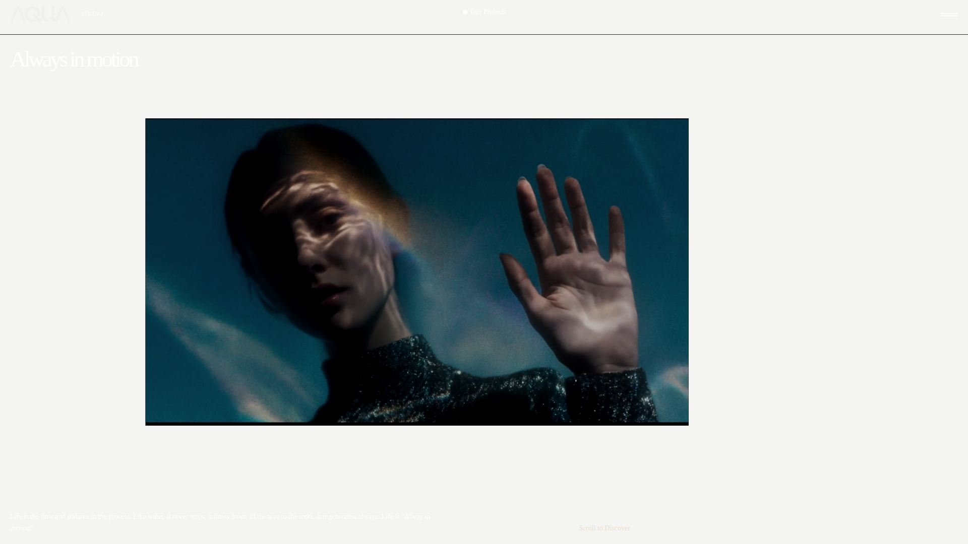 website screenshot of https://aquastudio.ai/