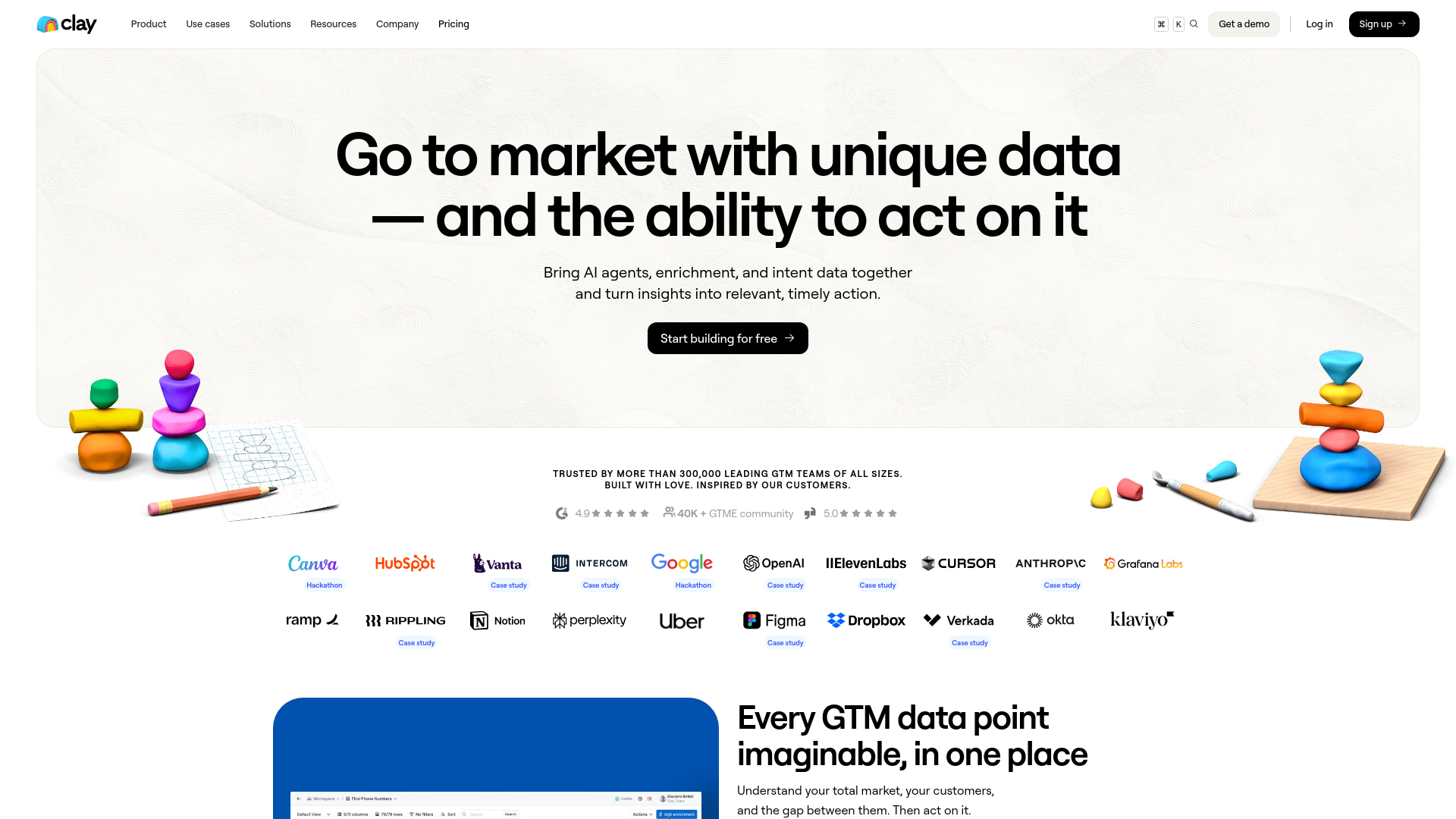 website screenshot of https://bestclaybuilder.com/