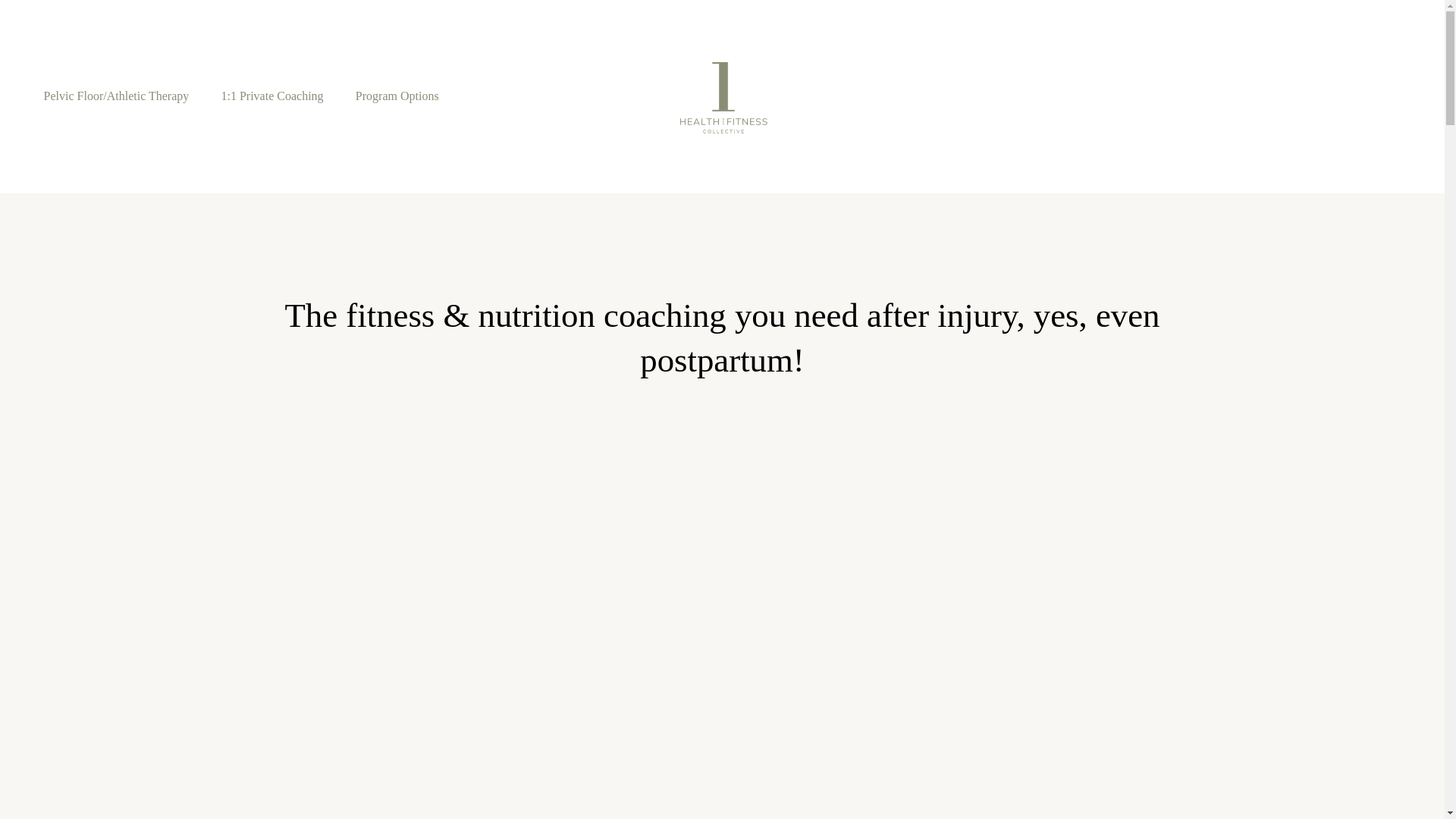 website screenshot of https://1healthandfitness.com/