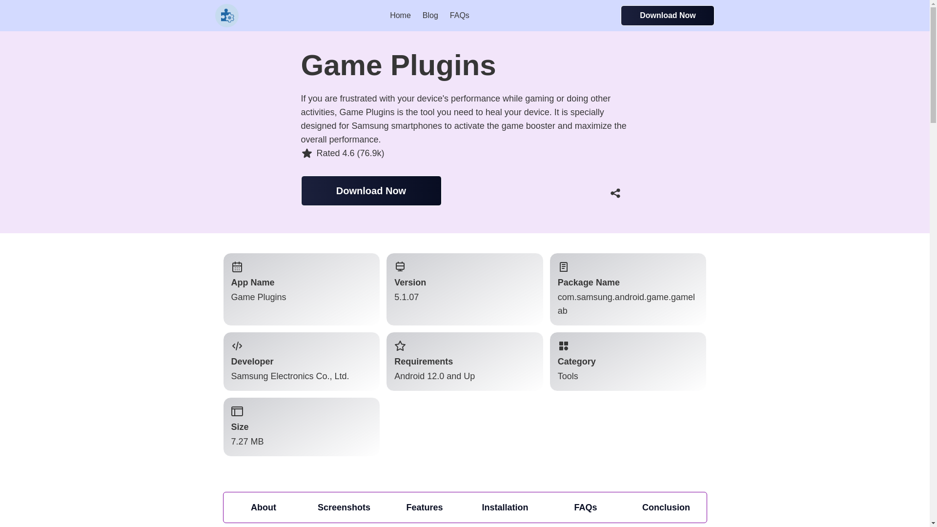 website screenshot of https://game-plugins.pages.dev/