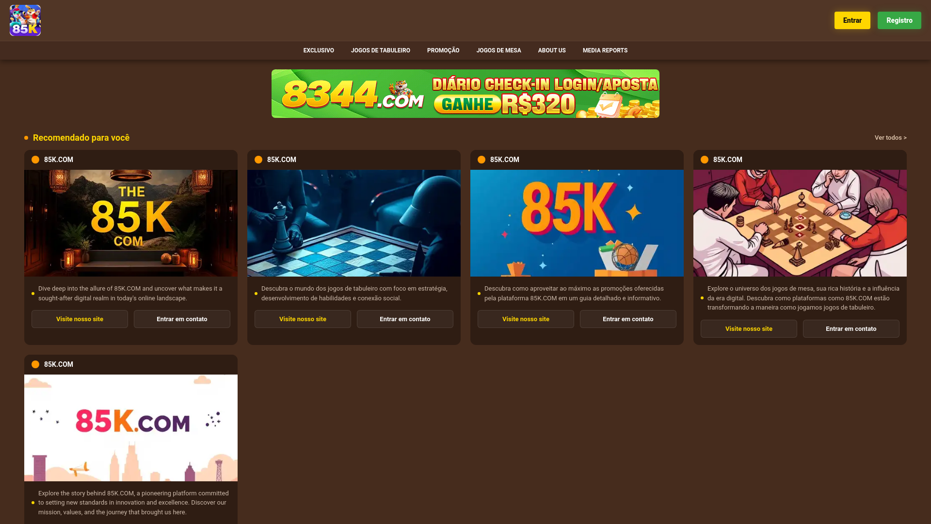 website screenshot of https://85kget.com