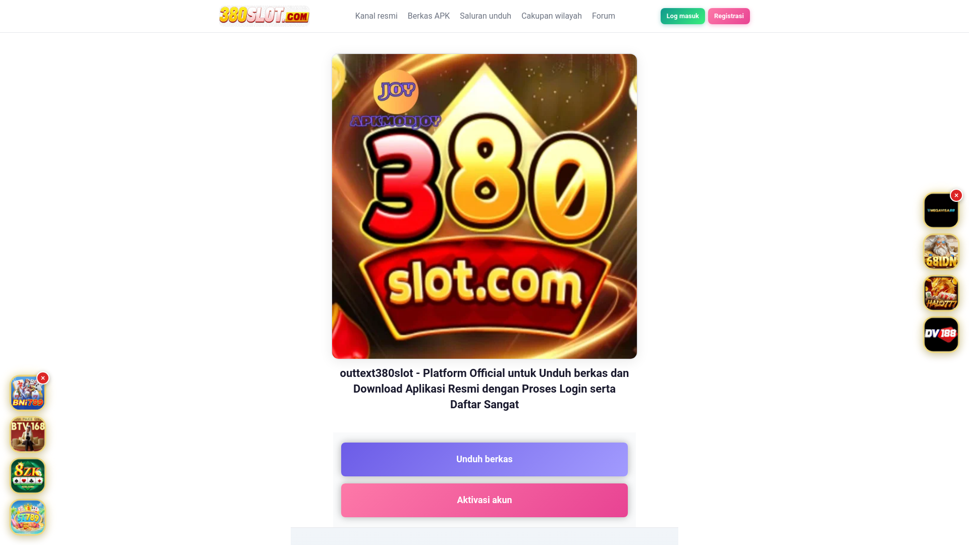 website screenshot of https://380slot.lol/