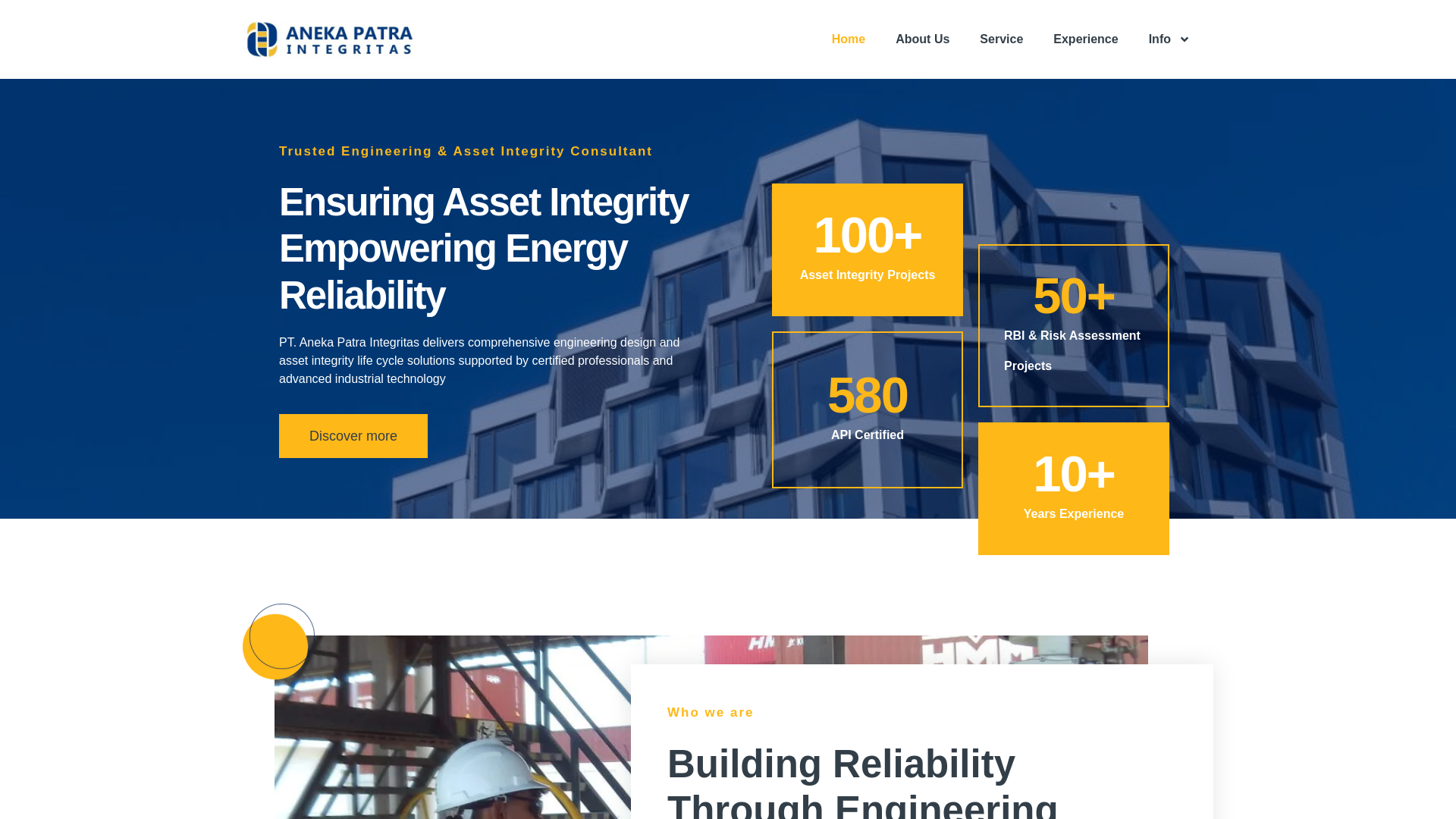 website screenshot of https://patraintegritas.com