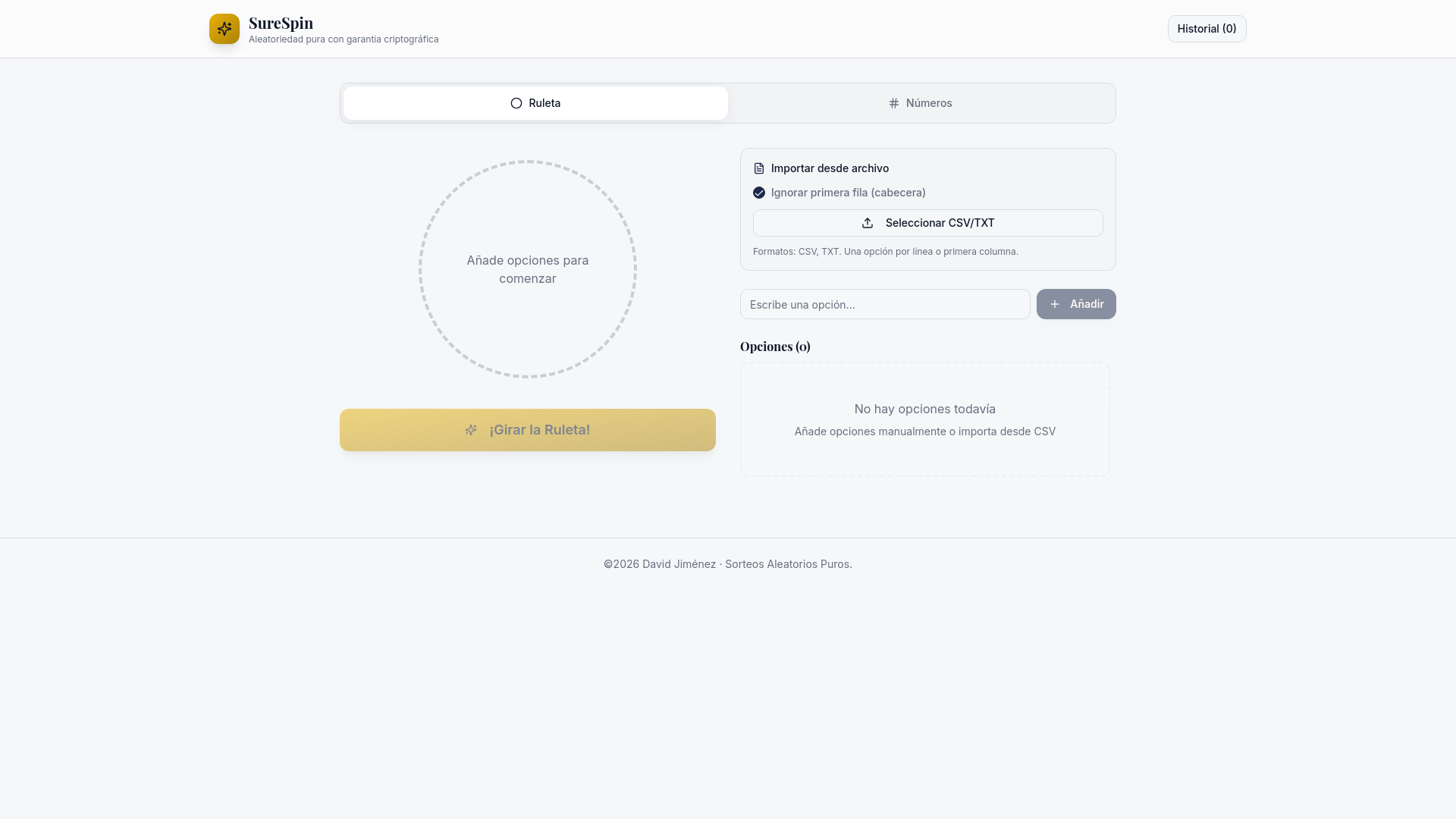 website screenshot of https://surespin.pages.dev/