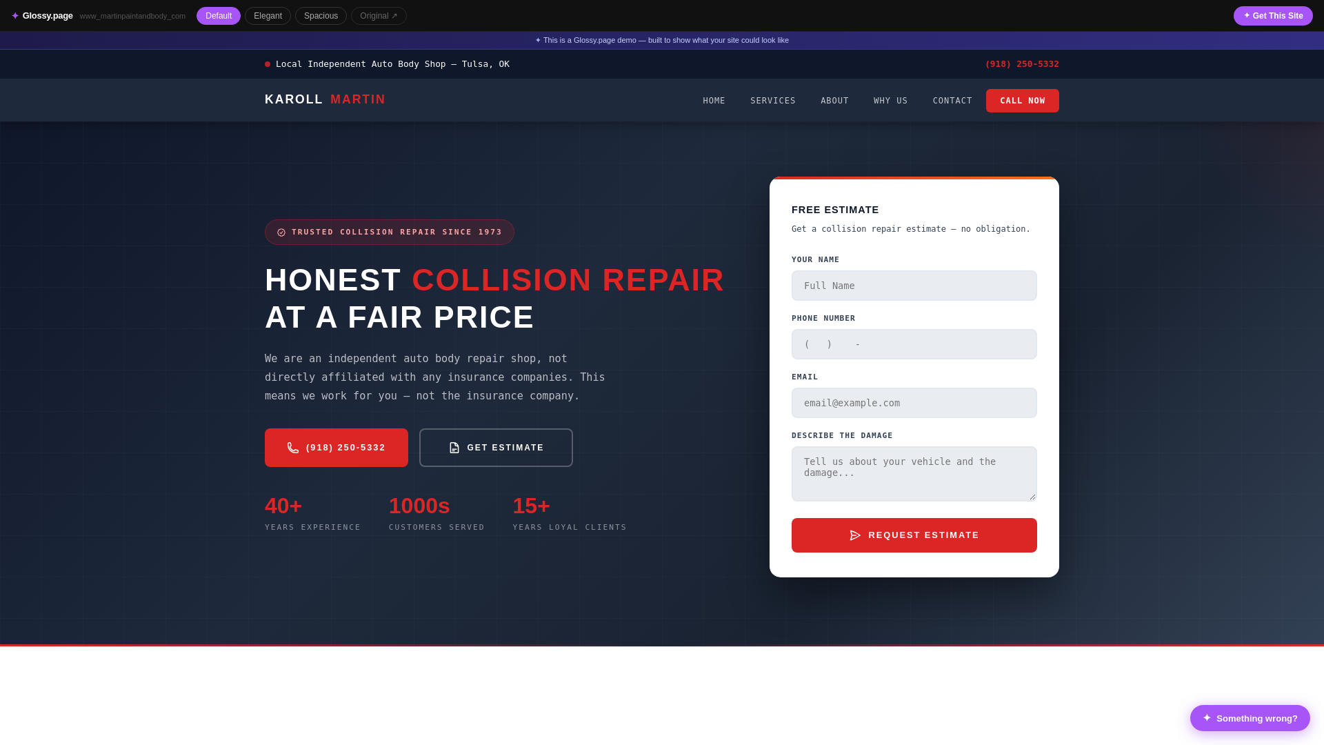 website screenshot of https://wp-www-martinpaintandbody-com.pages.dev/