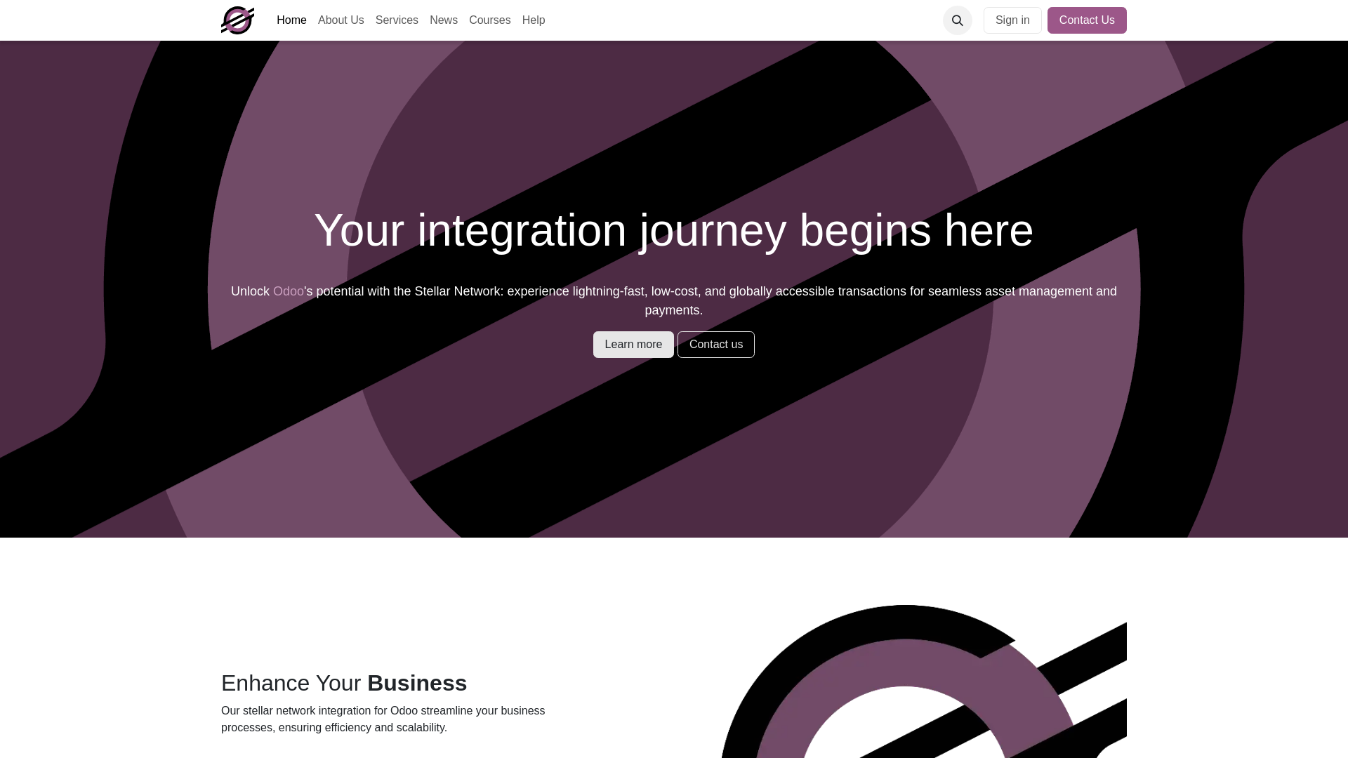 website screenshot of https://stellarodoo.com/