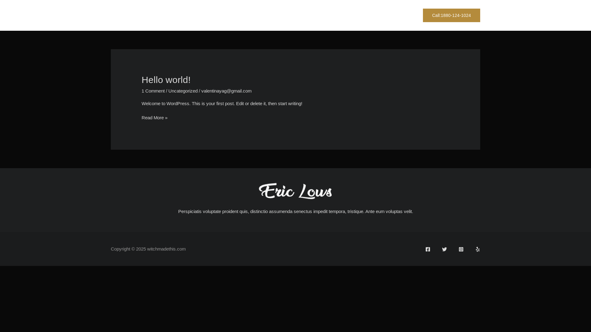 website screenshot of https://witchmadethis.com/