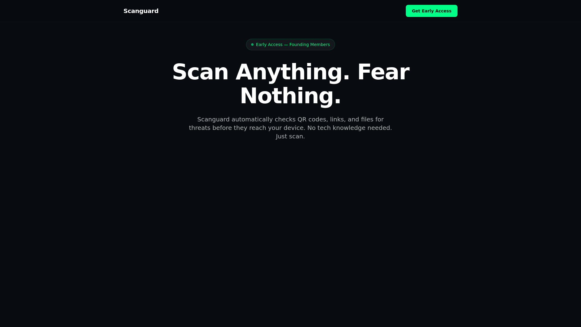 website screenshot of https://scanguard.my/
