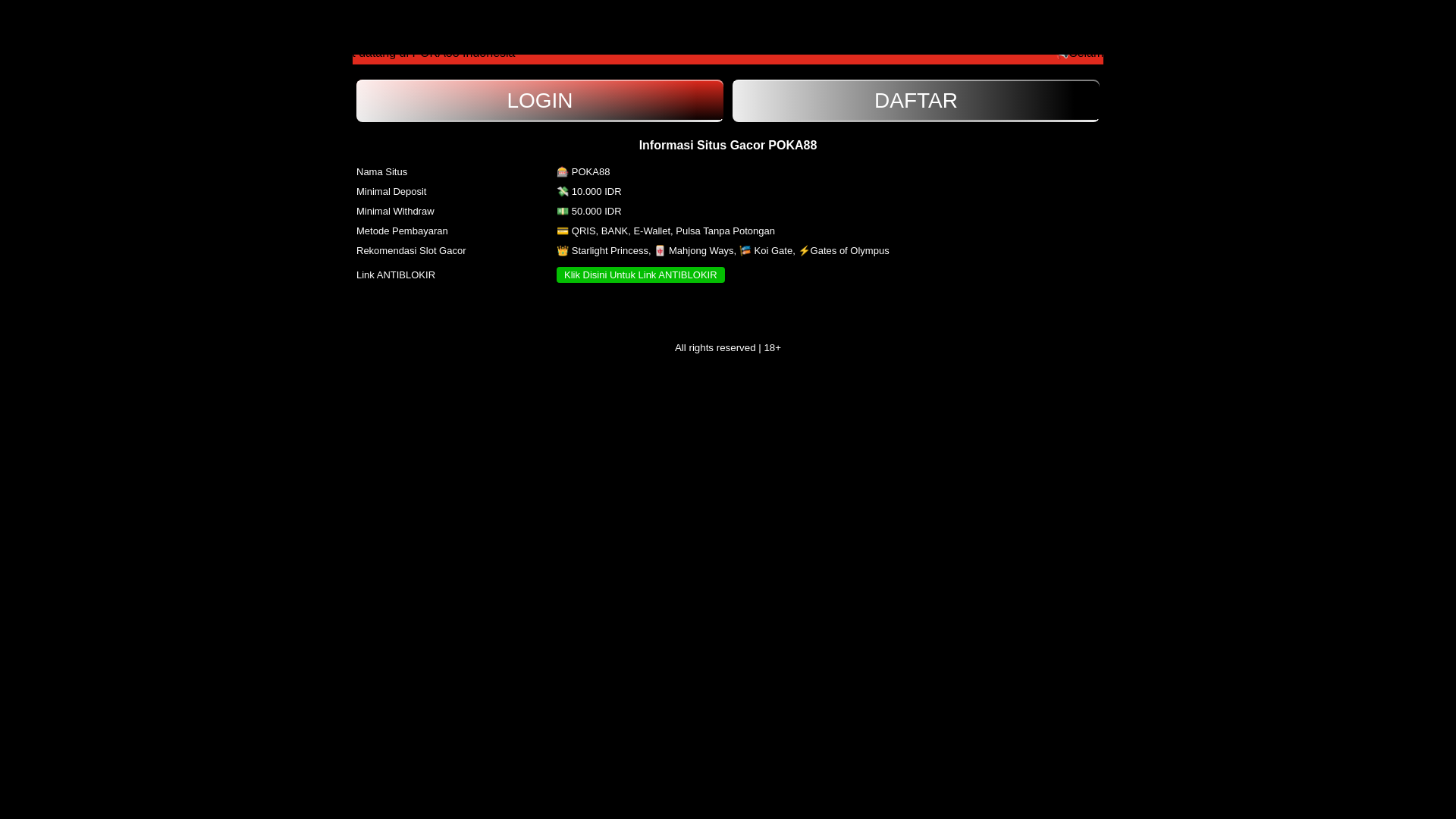 website screenshot of https://cuan-poka88-46u.pages.dev/
