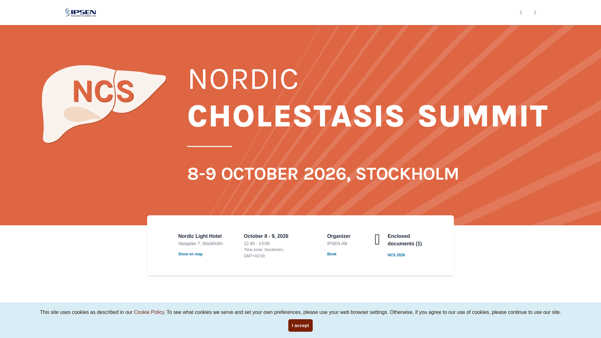 website screenshot of https://nordiccholestasissummit2026.se