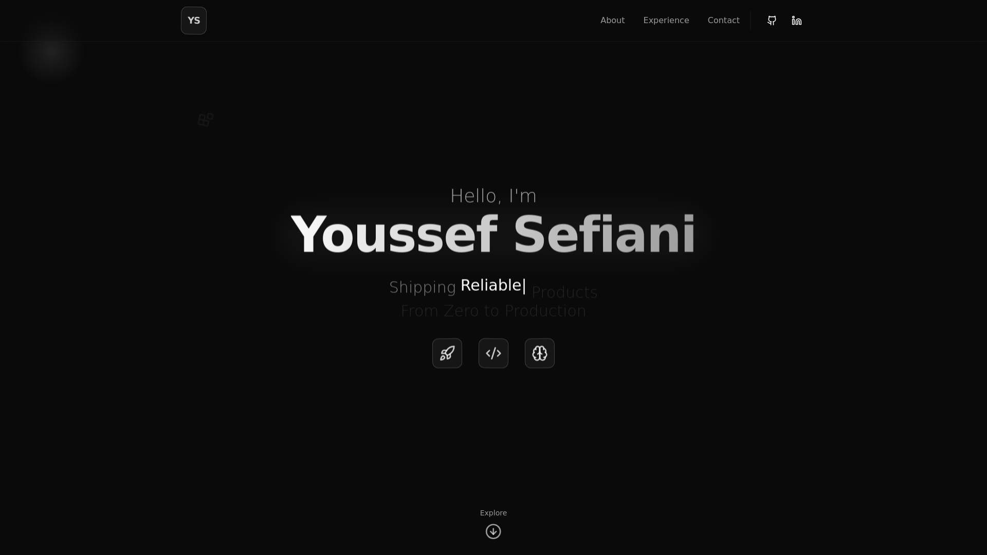 website screenshot of https://youssef-sefiani-portfolio.pages.dev/