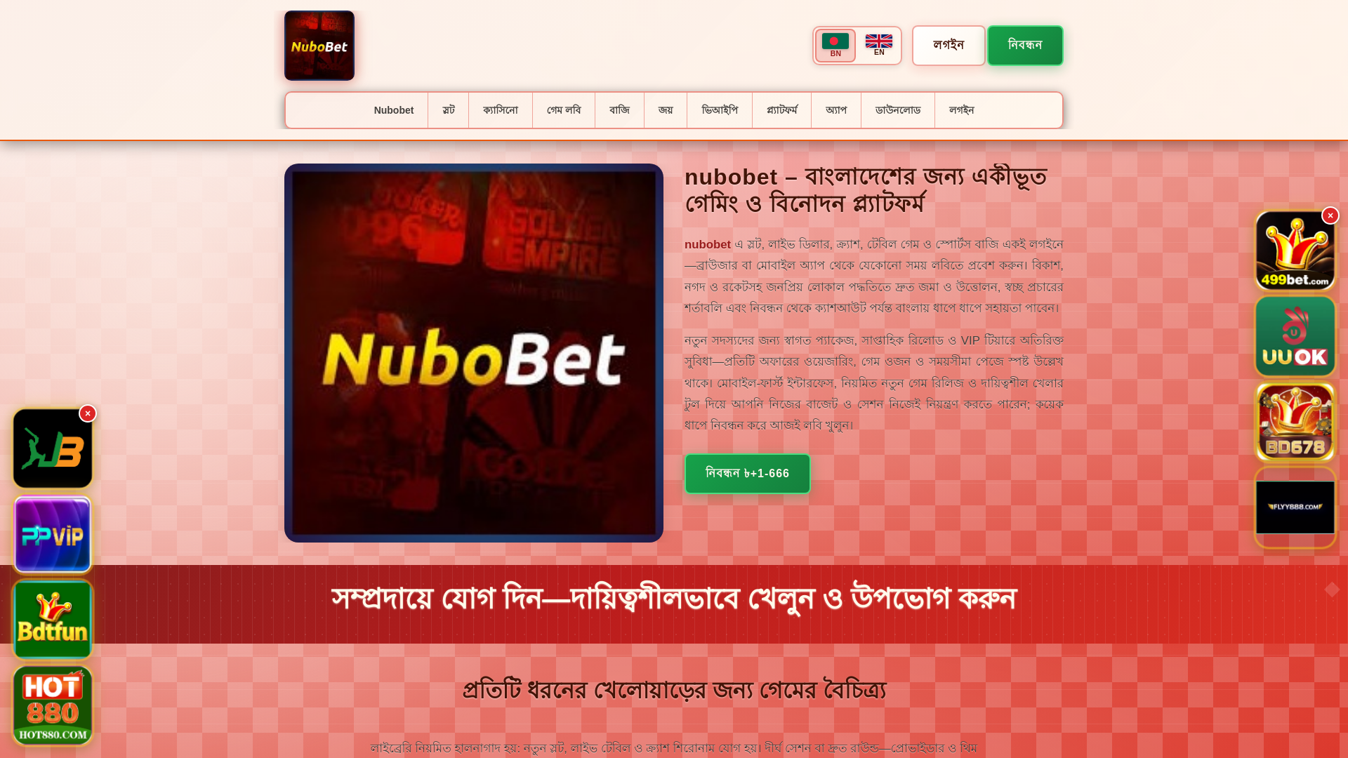 website screenshot of https://nubobettin.com