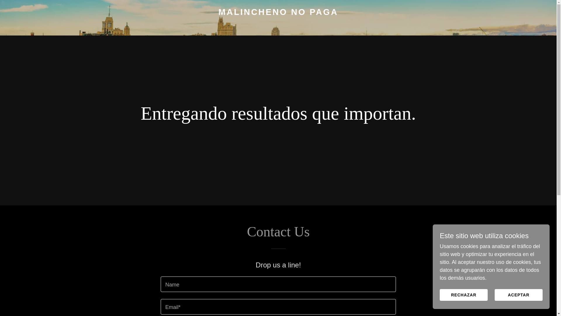 website screenshot of https://malinchenopaga.com/