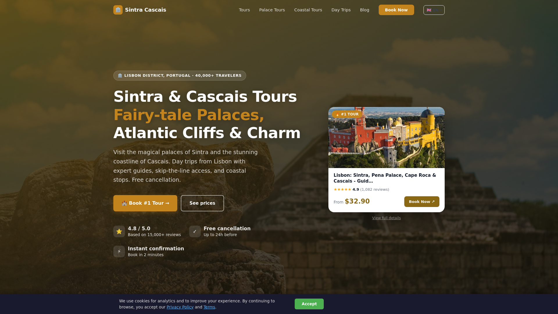 website screenshot of https://sintracascais.pages.dev/