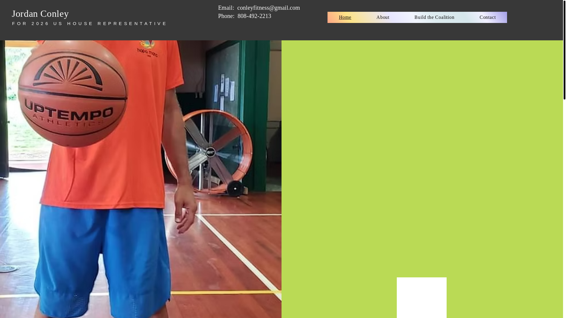 website screenshot of https://jordanforhawaii.com/