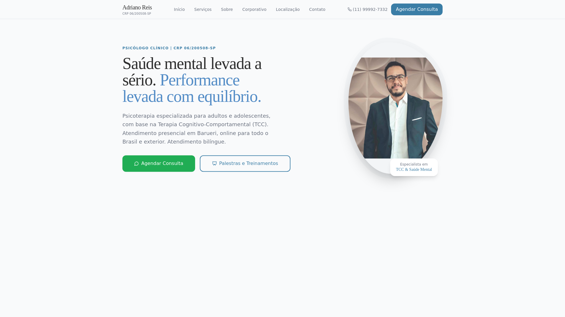 website screenshot of https://adrianoreispsicologo.com.br/