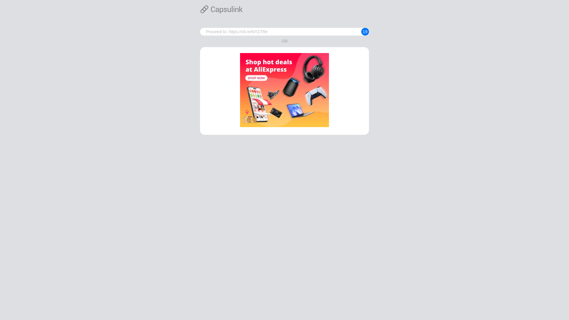 website screenshot of https://cli.re/NYZ7Re