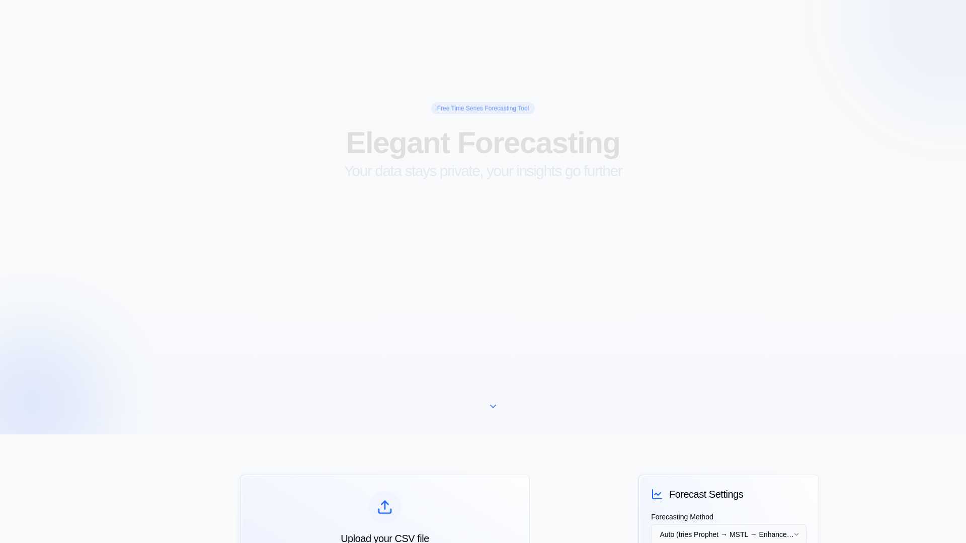 website screenshot of https://forecast-augury-tool.pages.dev/