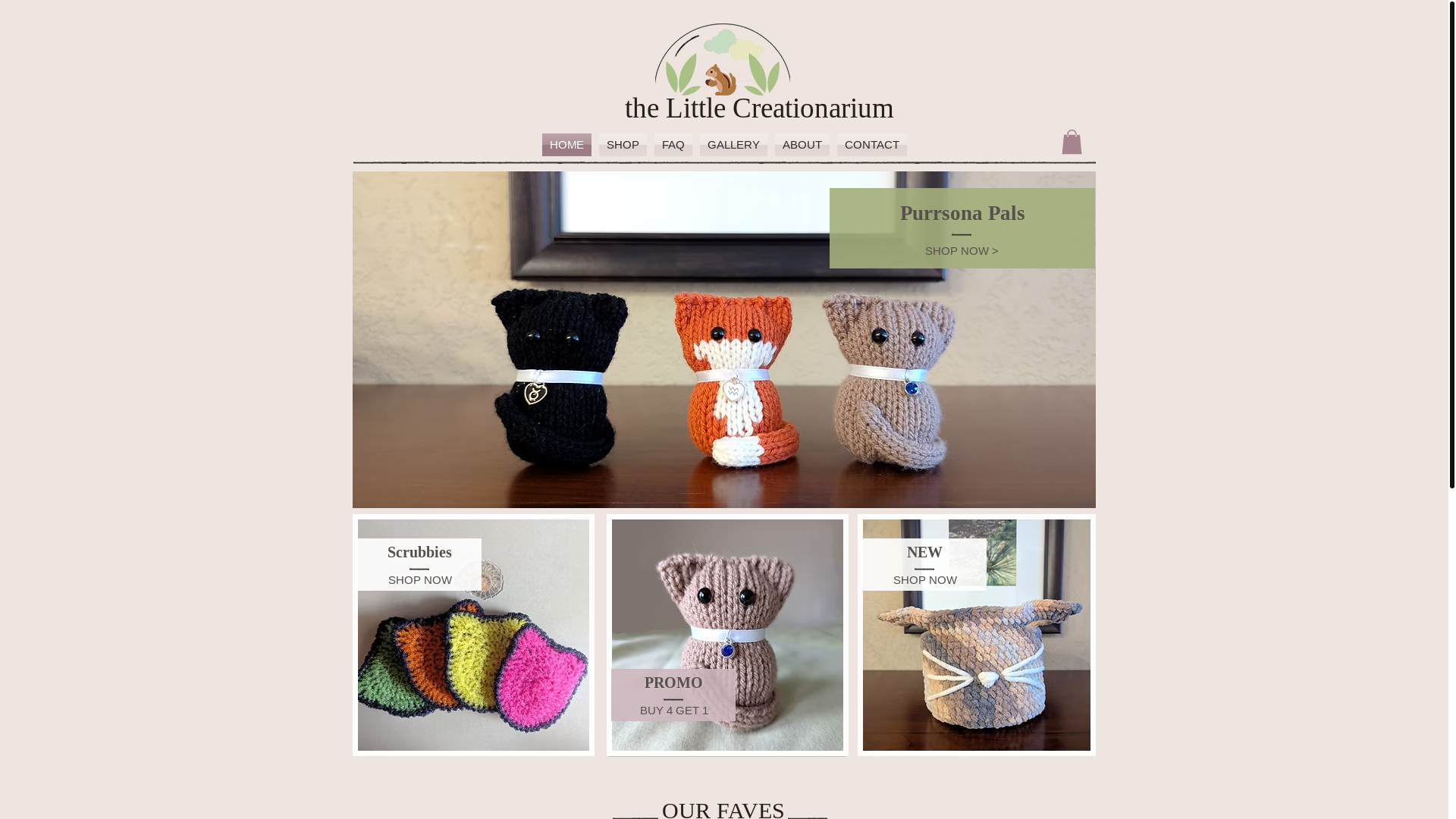 website screenshot of https://thelittlecreationarium.com/