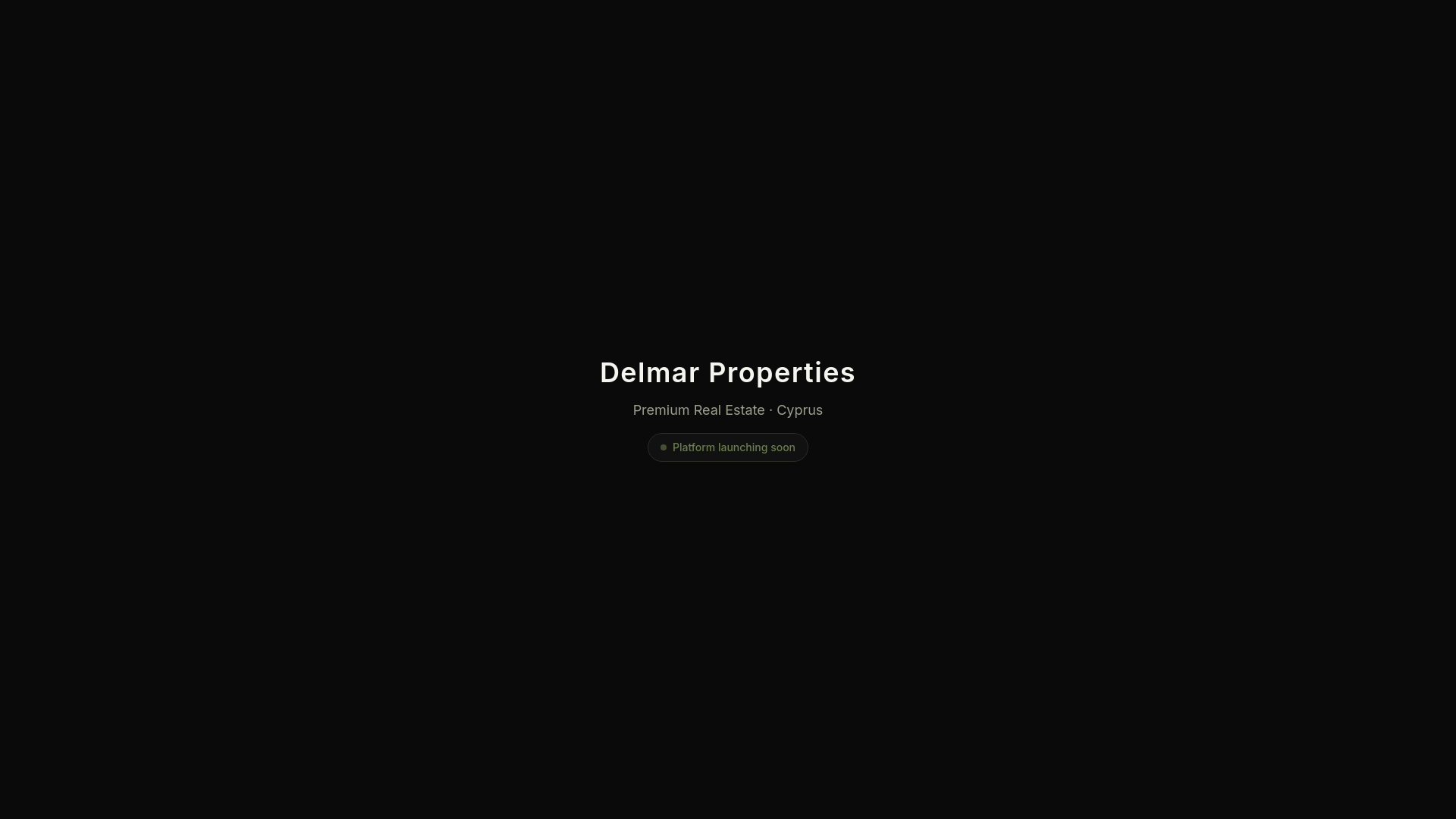website screenshot of https://delmarproperties.cy/