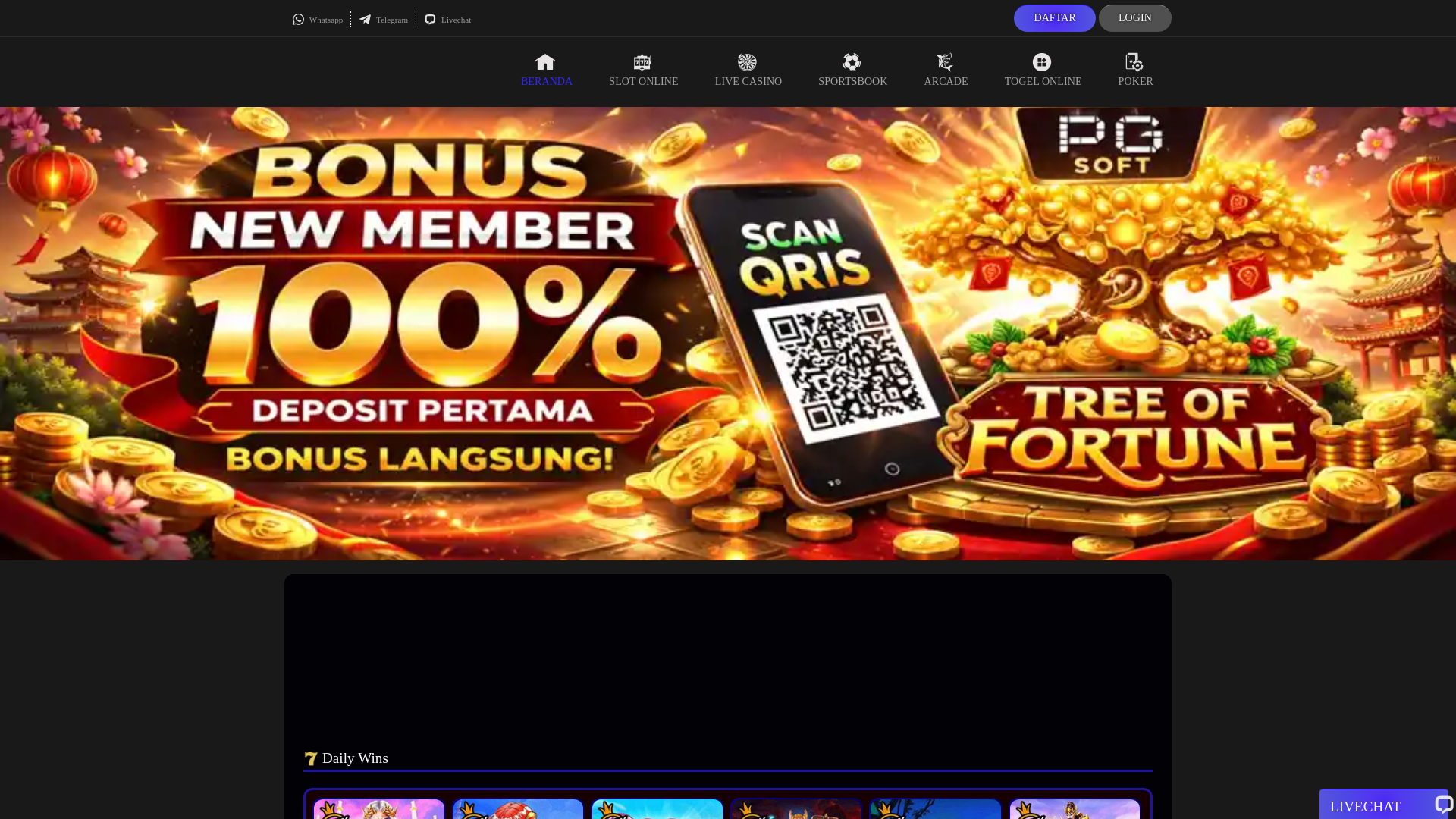 website screenshot of https://swasta88.com