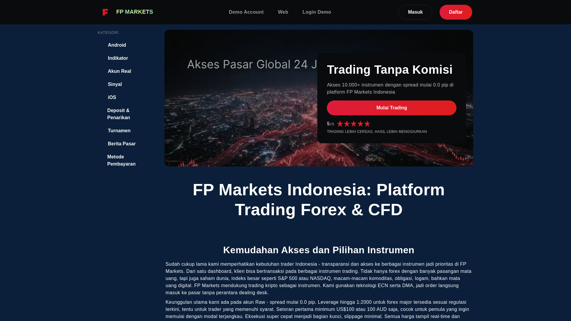 website screenshot of https://fp-markets-indonesia-com.pages.dev/