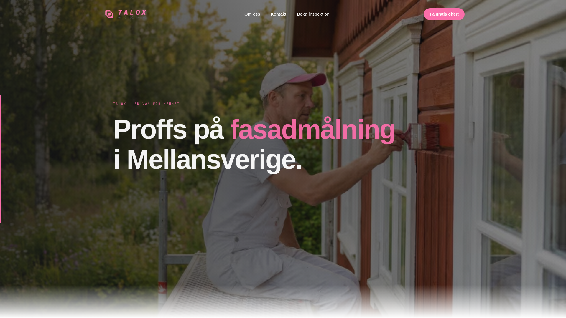website screenshot of https://talox.se/