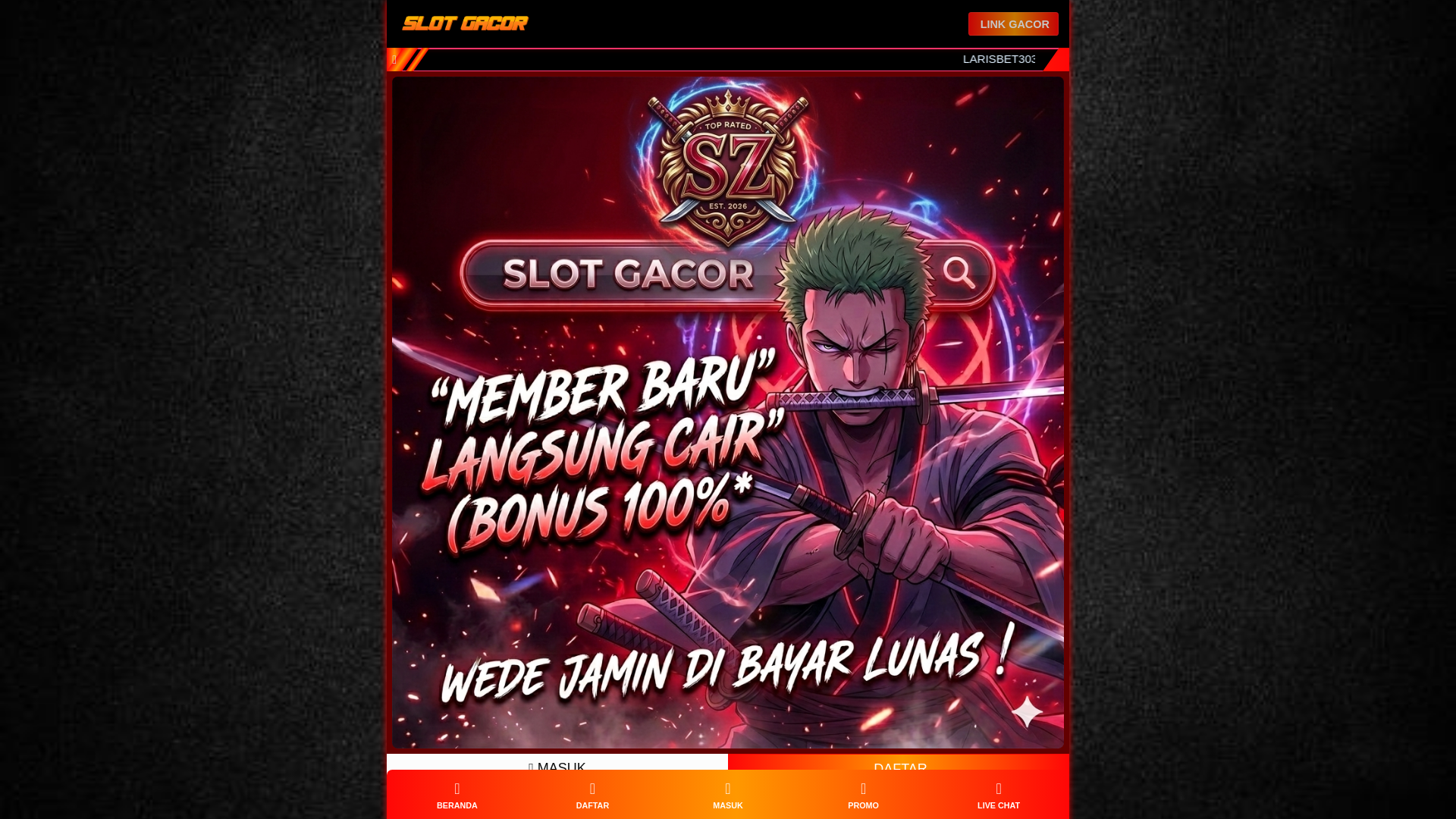 website screenshot of https://kuliah-larisbet303.pages.dev/