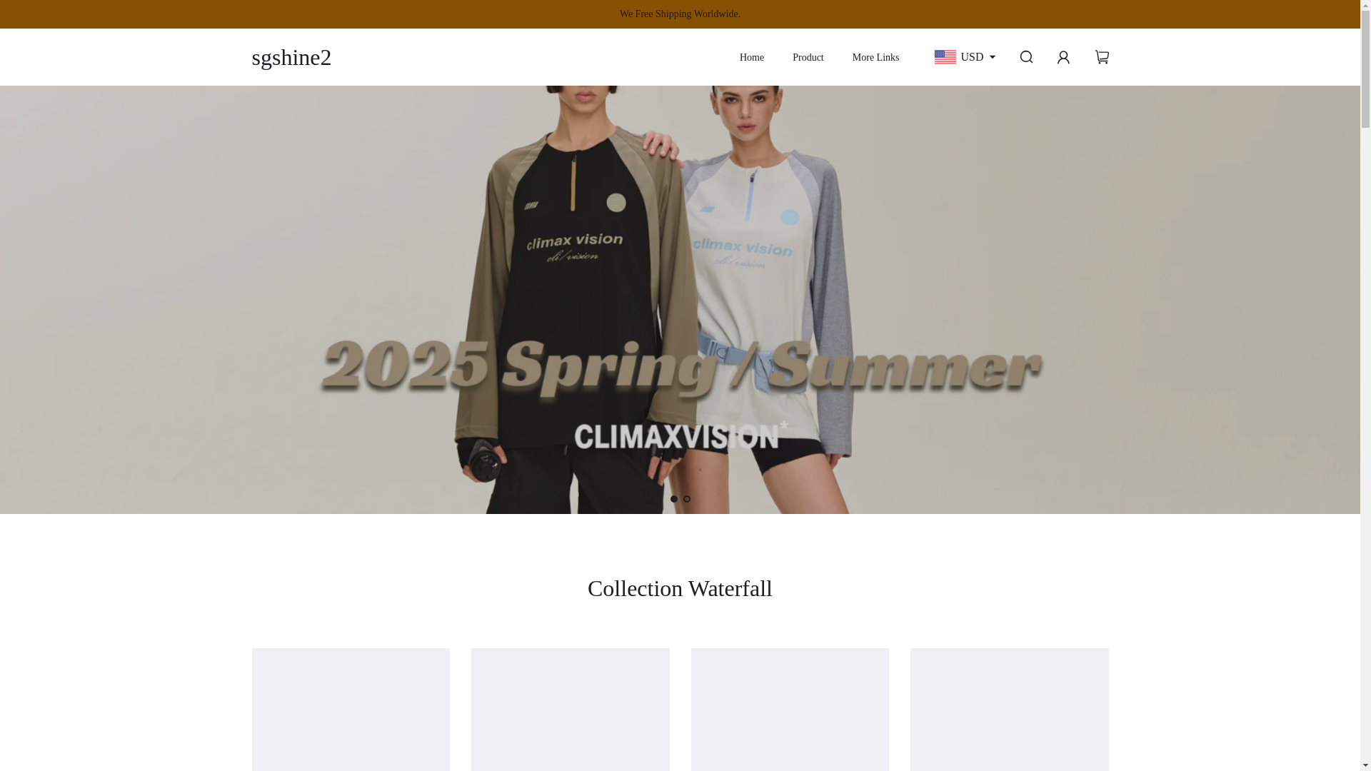 website screenshot of https://sgshine.vip/