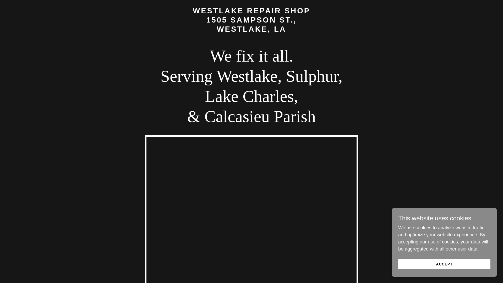 website screenshot of https://westlakerepair.com/